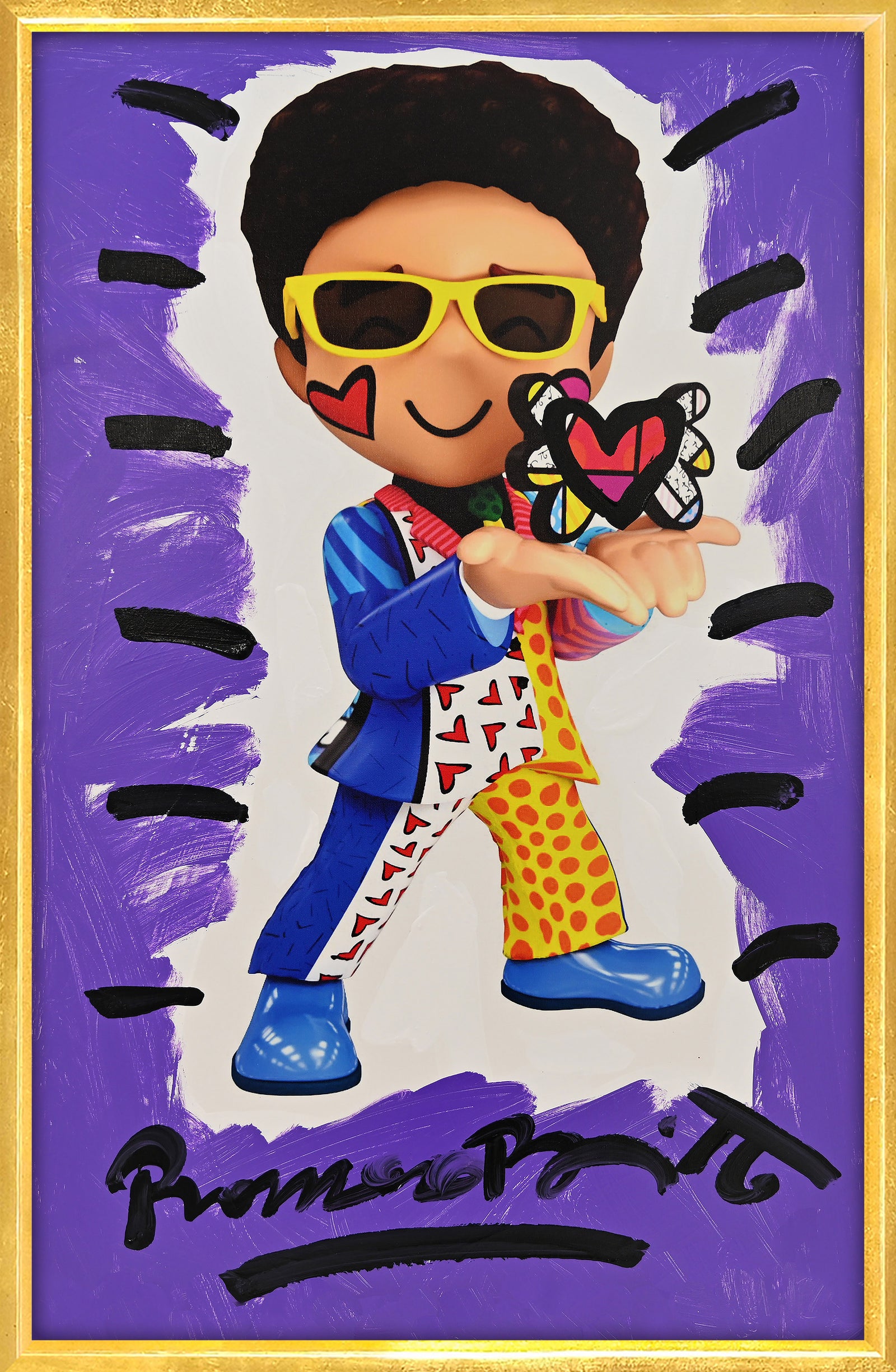 Little Britto - Mixed Media Original