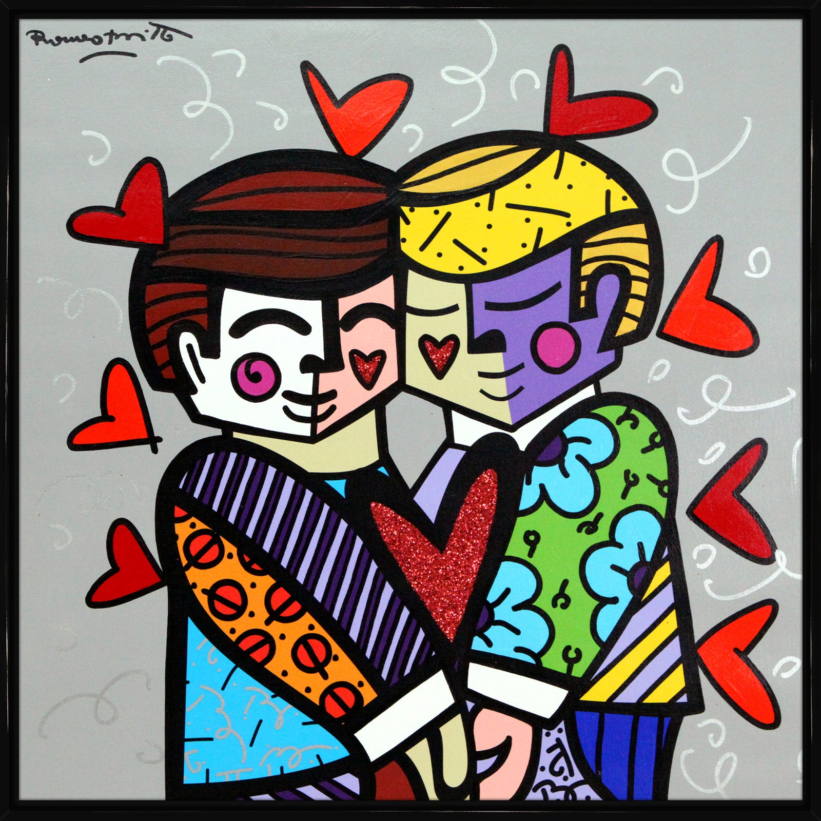 BEST FRIENDS - Mixed Media Original