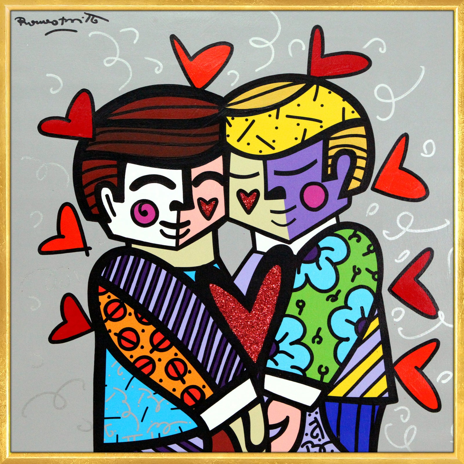 BEST FRIENDS - Mixed Media Original