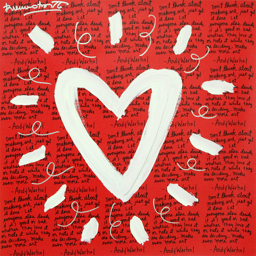 ANDY'S HEART - Mixed Media Original
