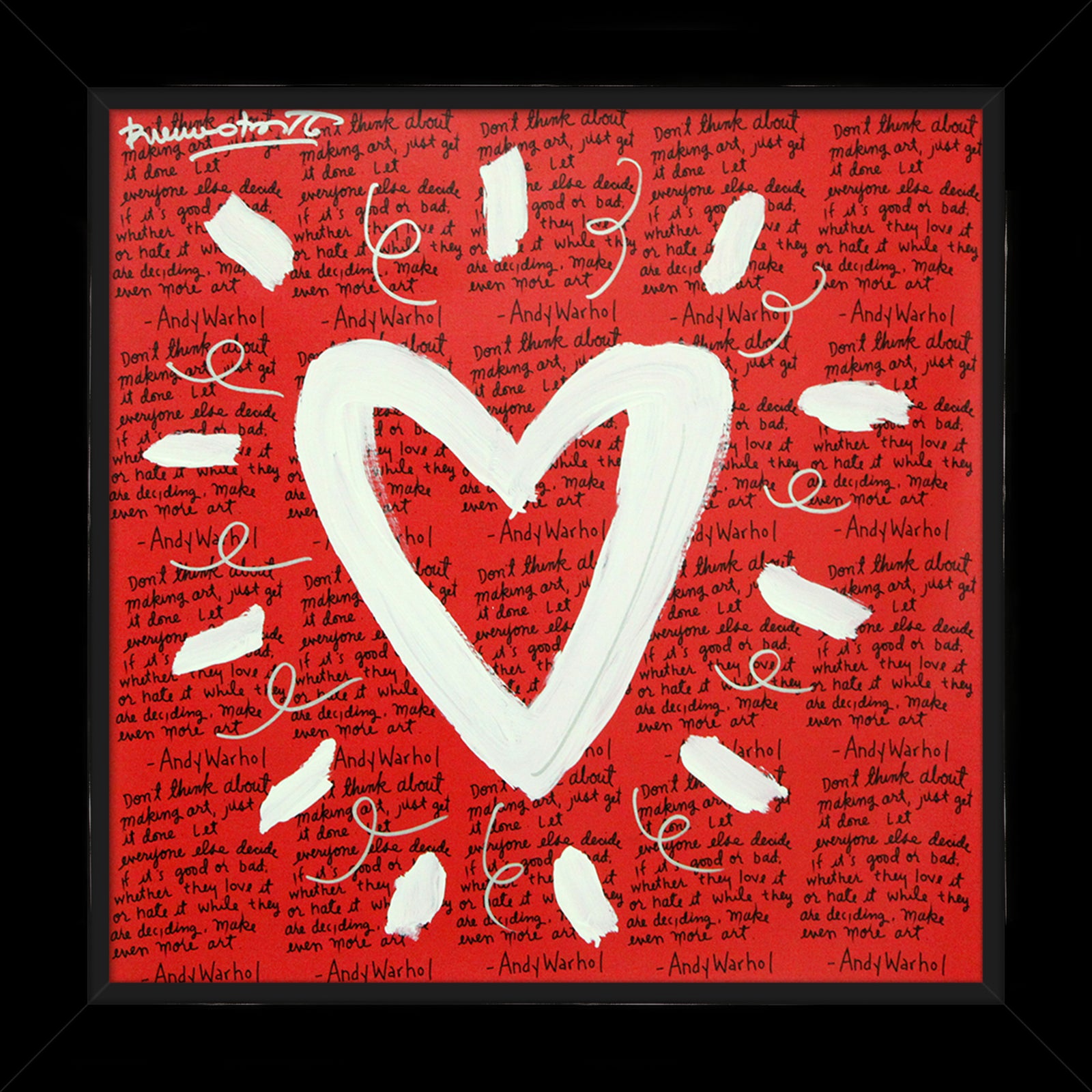 ANDY'S HEART - Mixed Media Original