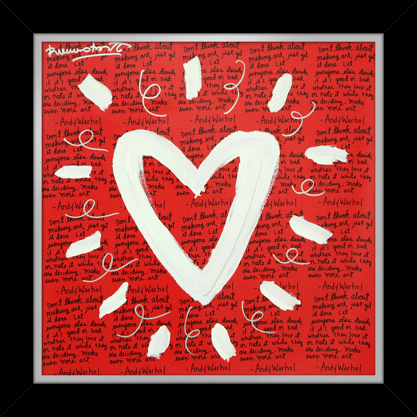 ANDY'S HEART - Mixed Media Original