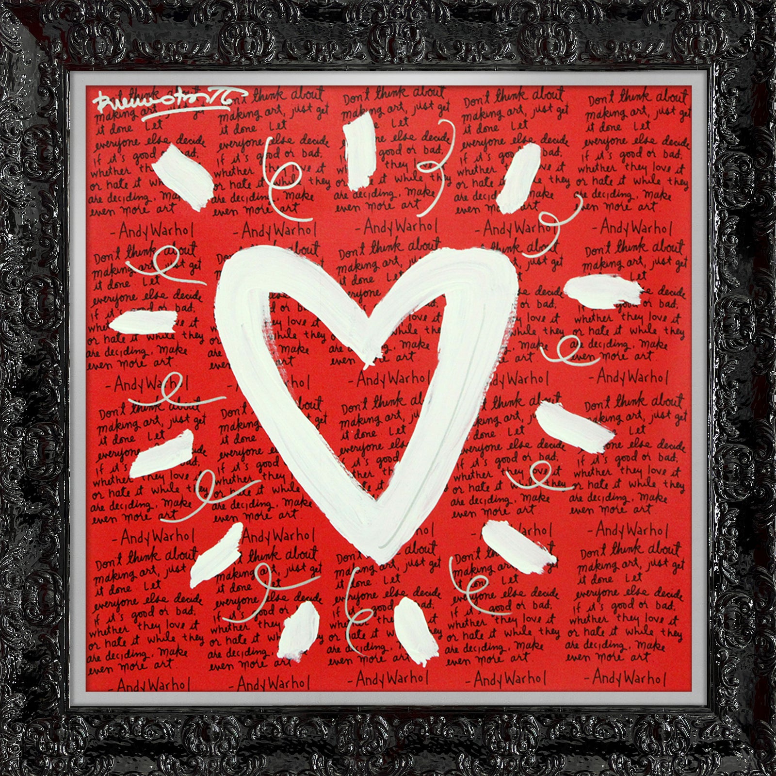 ANDY'S HEART - Mixed Media Original