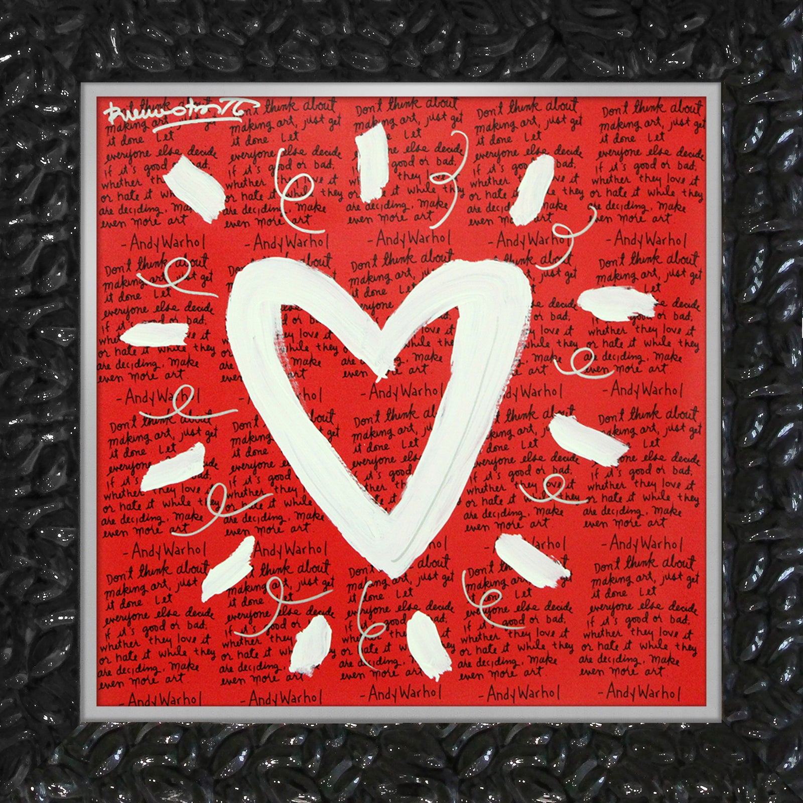 ANDY'S HEART - Mixed Media Original