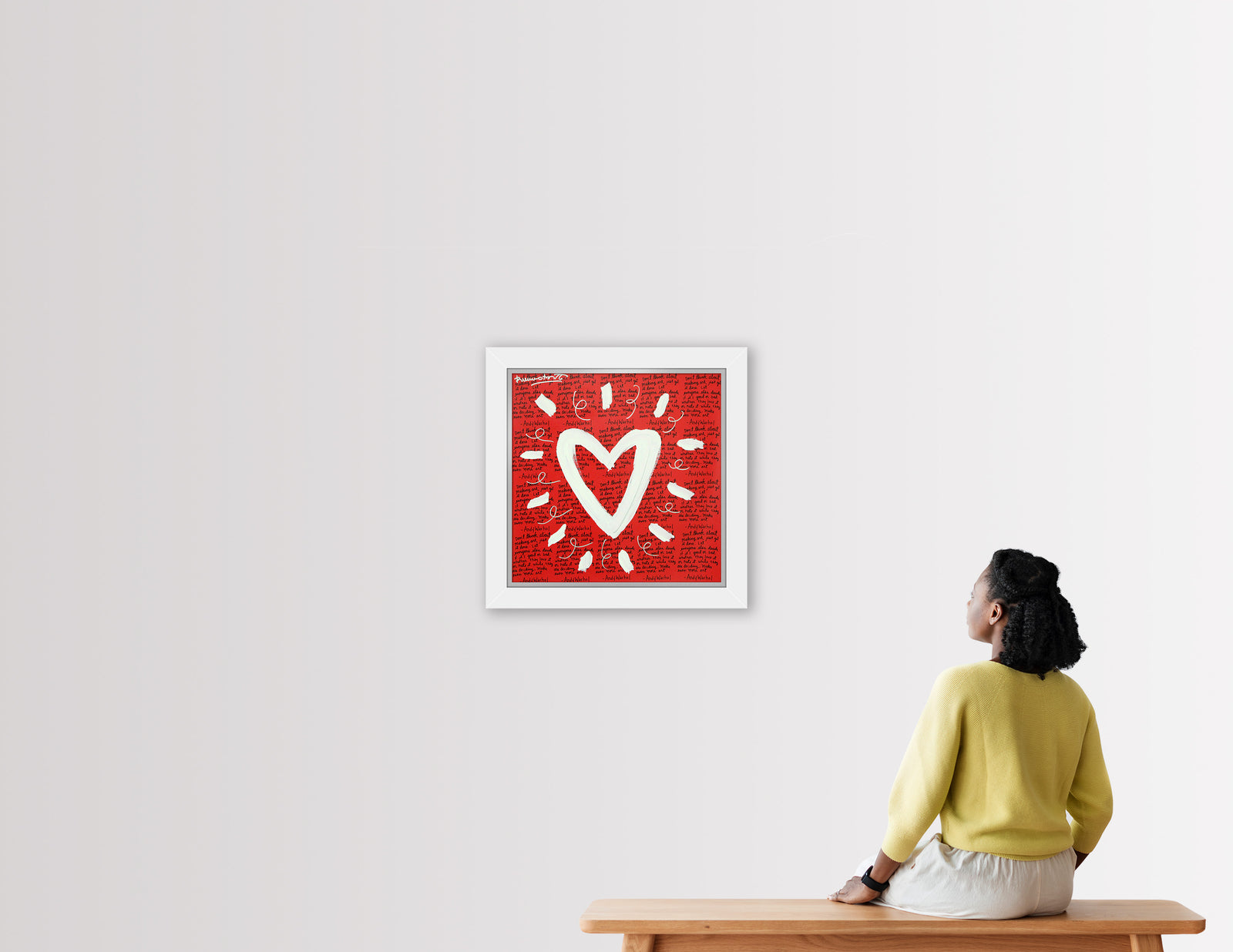 ANDY'S HEART - Mixed Media Original