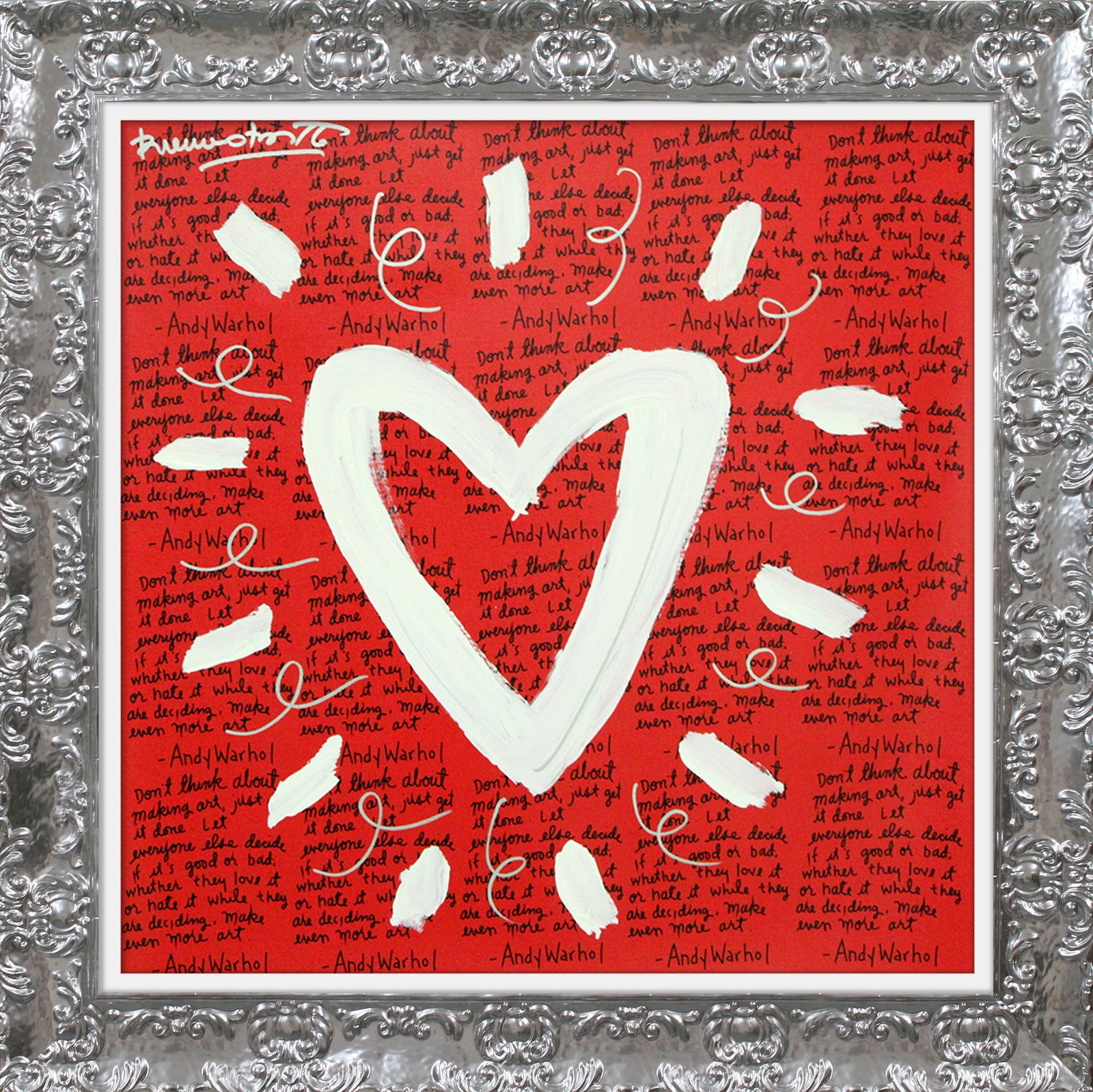 ANDY'S HEART - Mixed Media Original
