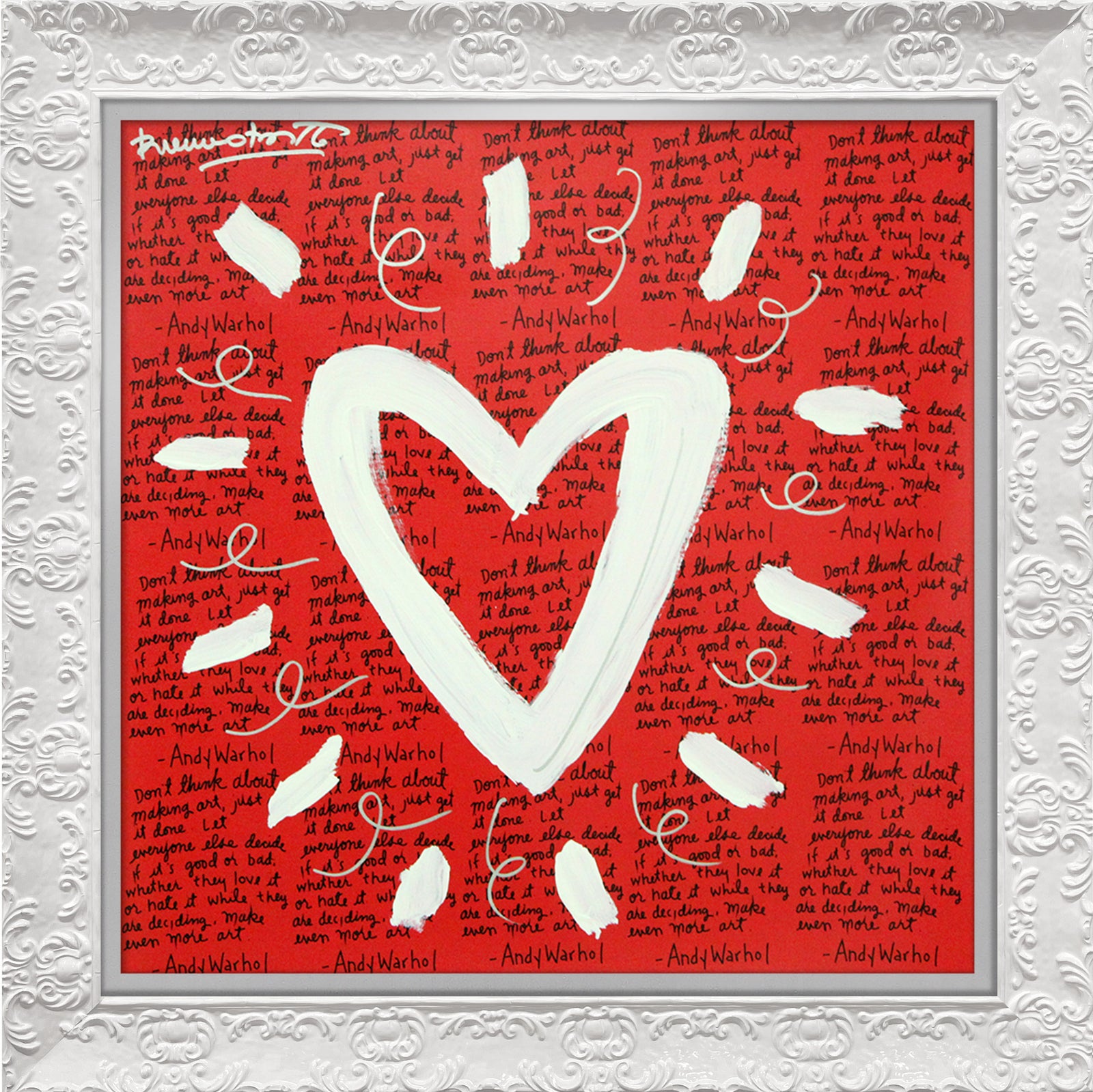 ANDY'S HEART - Mixed Media Original