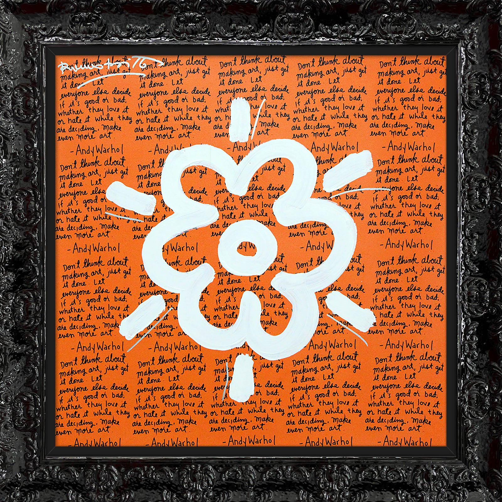 ANDY'S FLOWER - Mixed Media Original