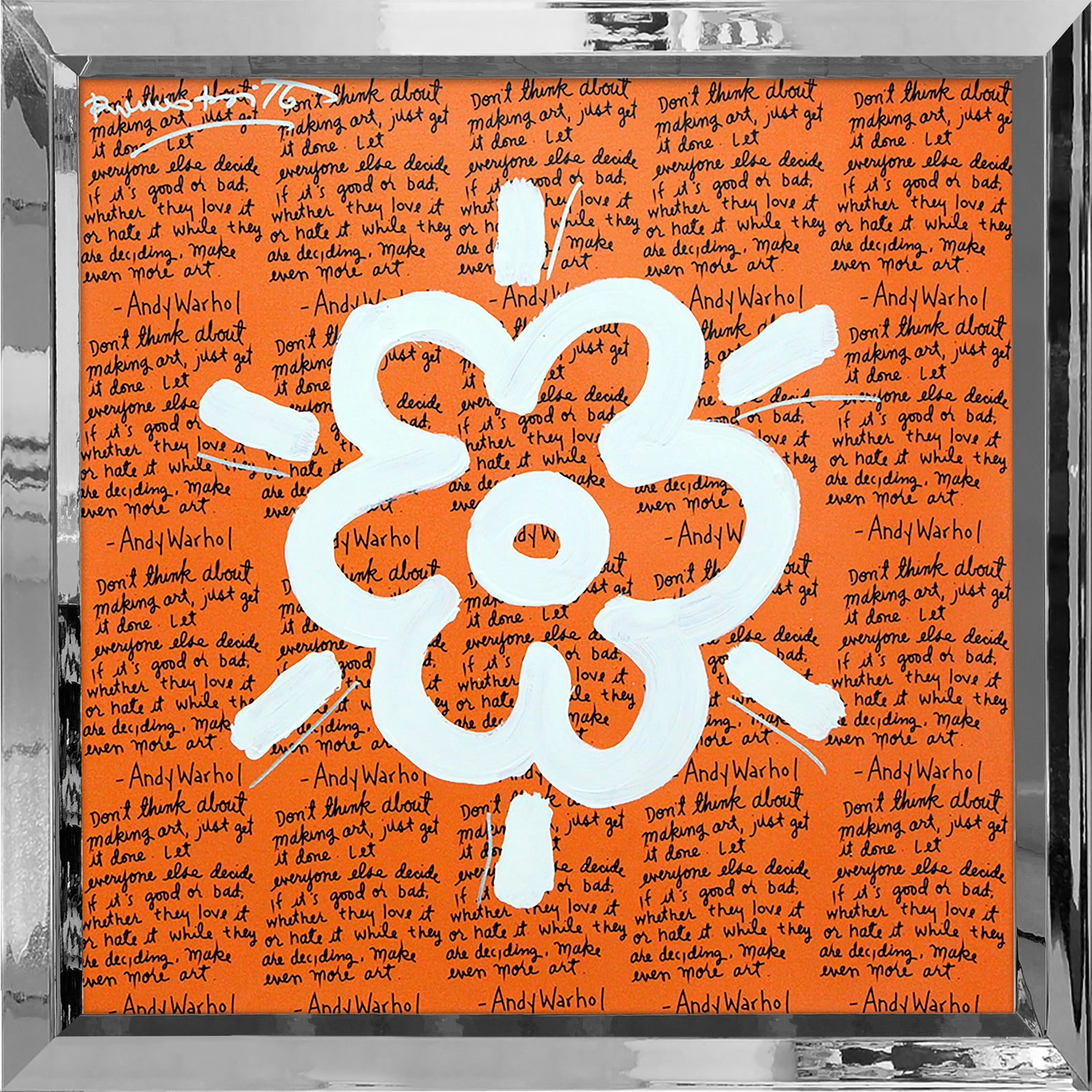 ANDY'S FLOWER - Mixed Media Original