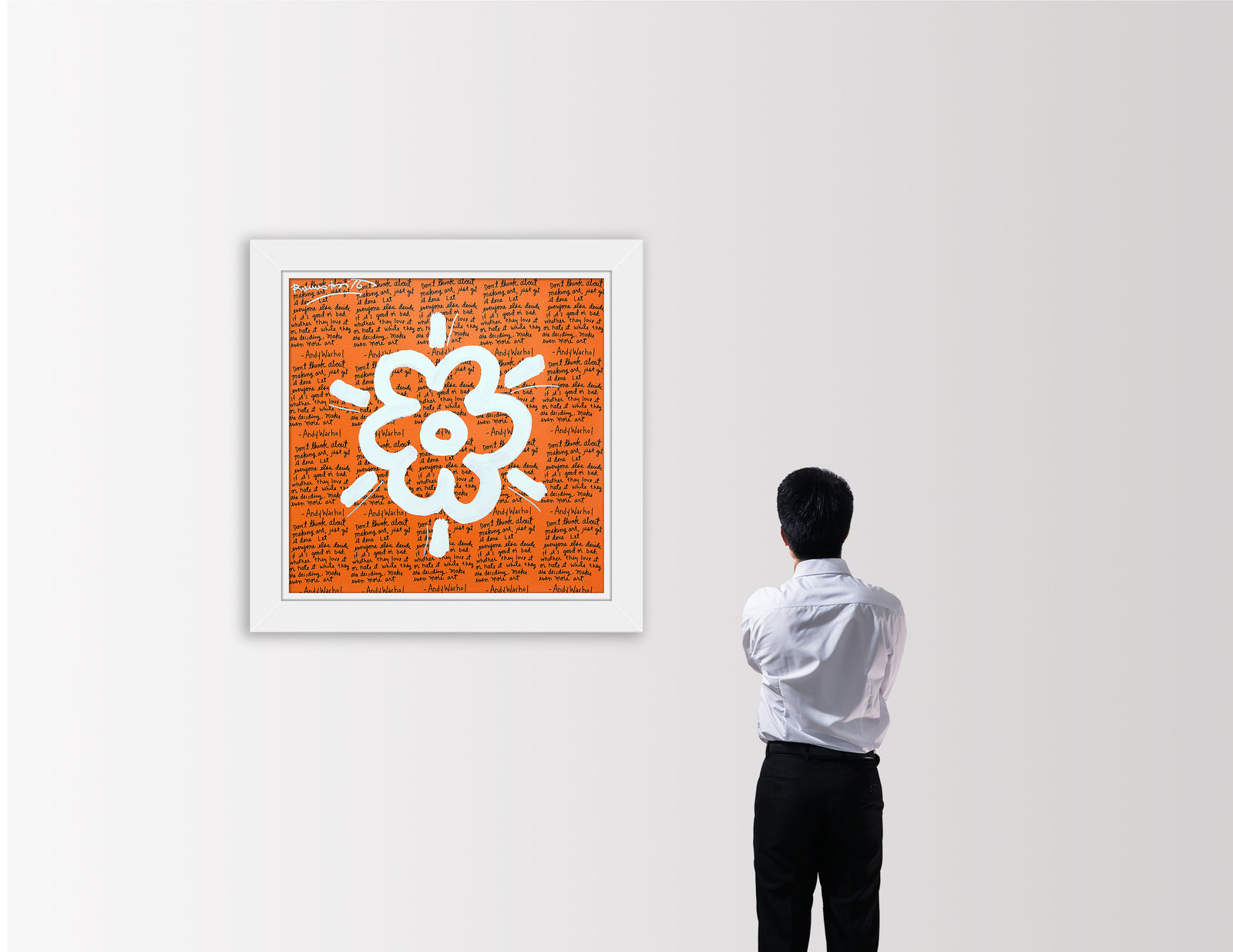 ANDY'S FLOWER - Mixed Media Original