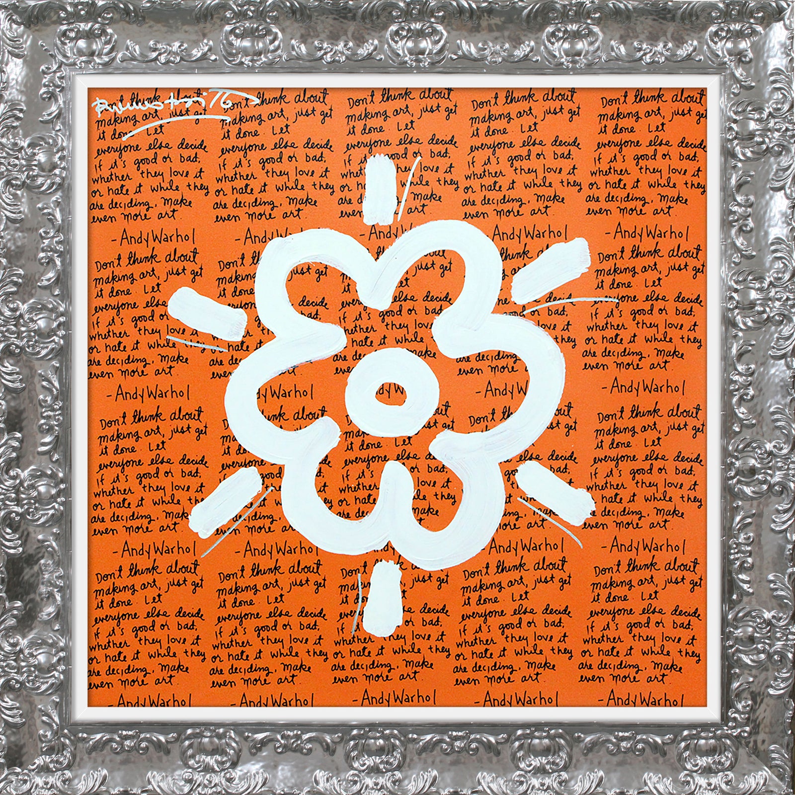 ANDY'S FLOWER - Mixed Media Original