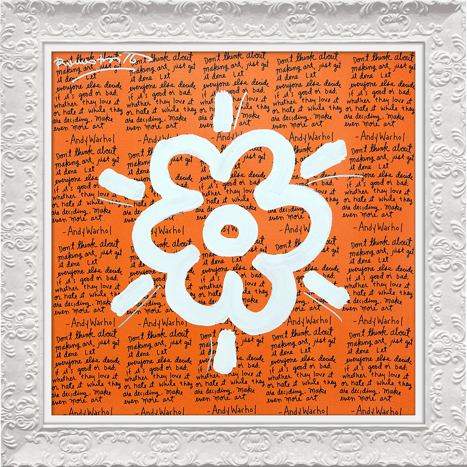 ANDY'S FLOWER - Mixed Media Original