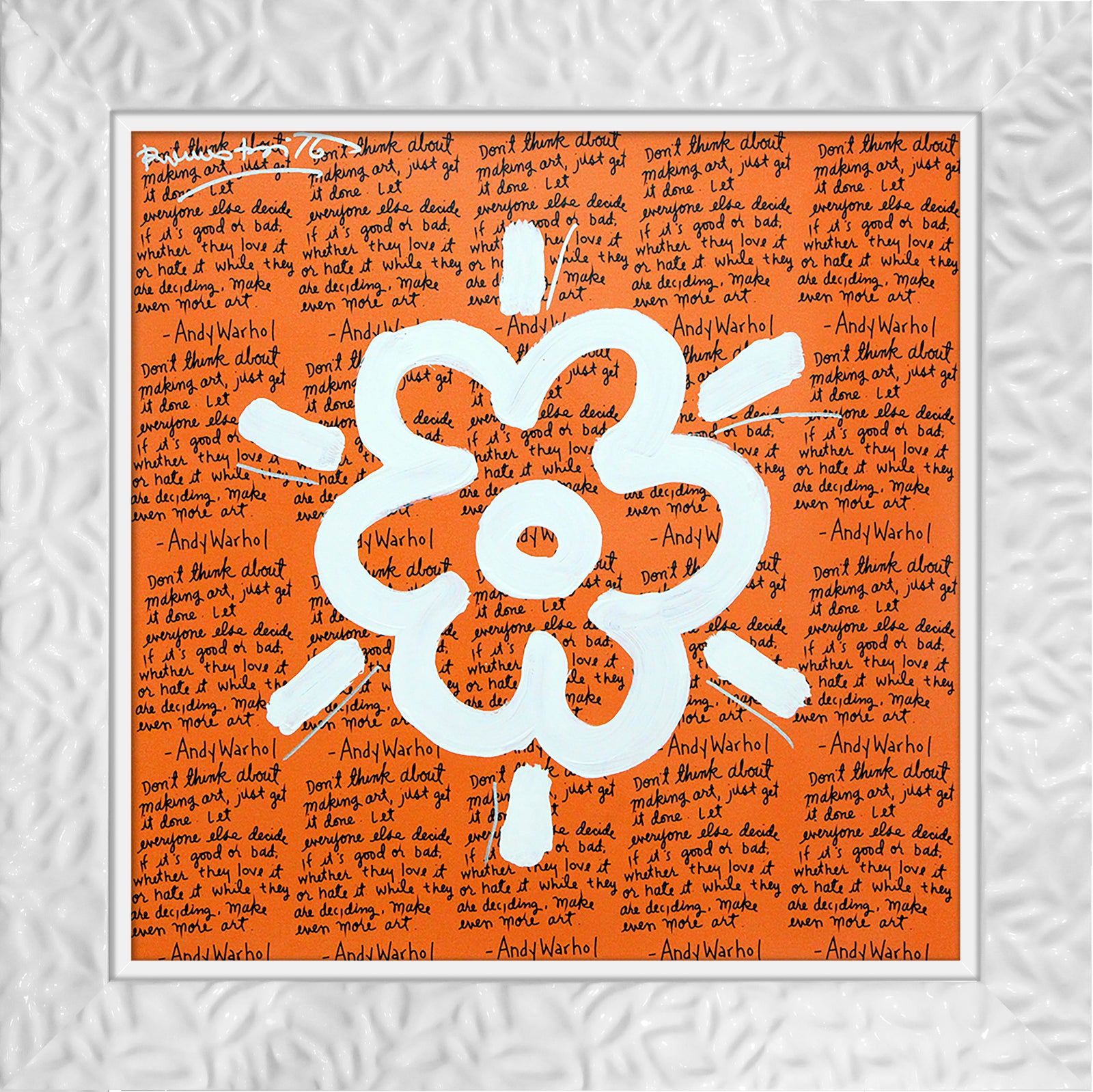 ANDY'S FLOWER - Mixed Media Original