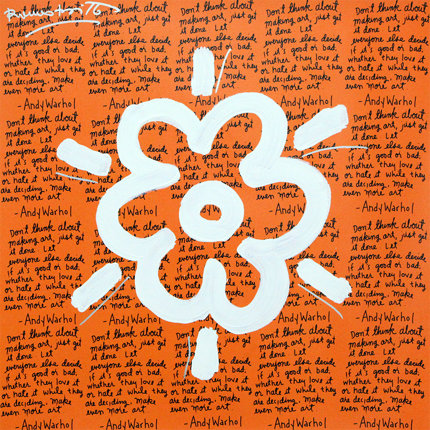 ANDY'S FLOWER - Mixed Media Original