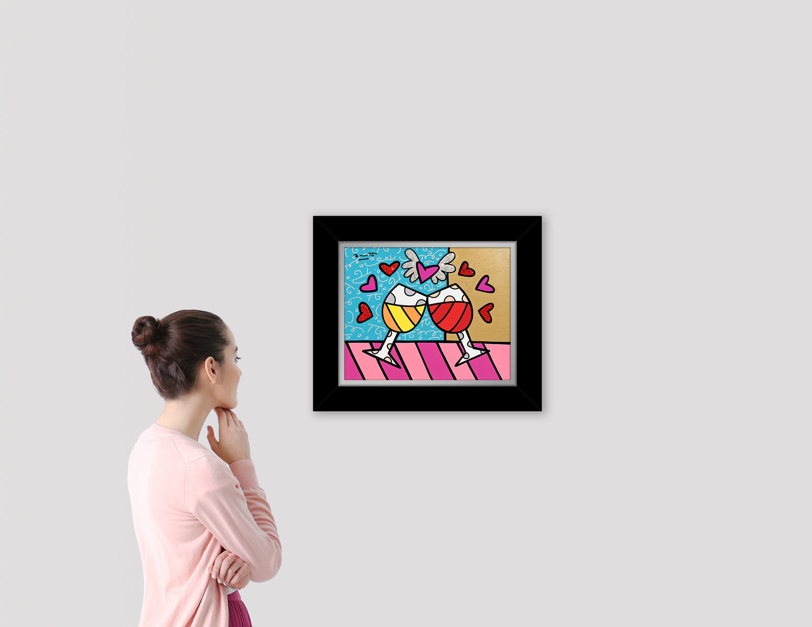 TOAST TO LOVE - Mixed Media Original