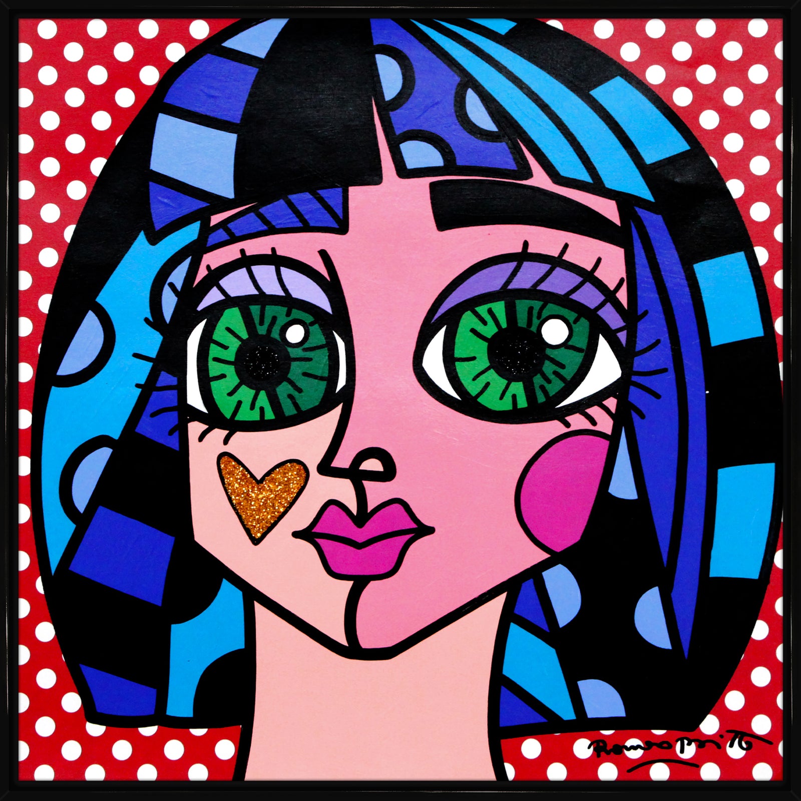 WHITE DOTS - Original Painting