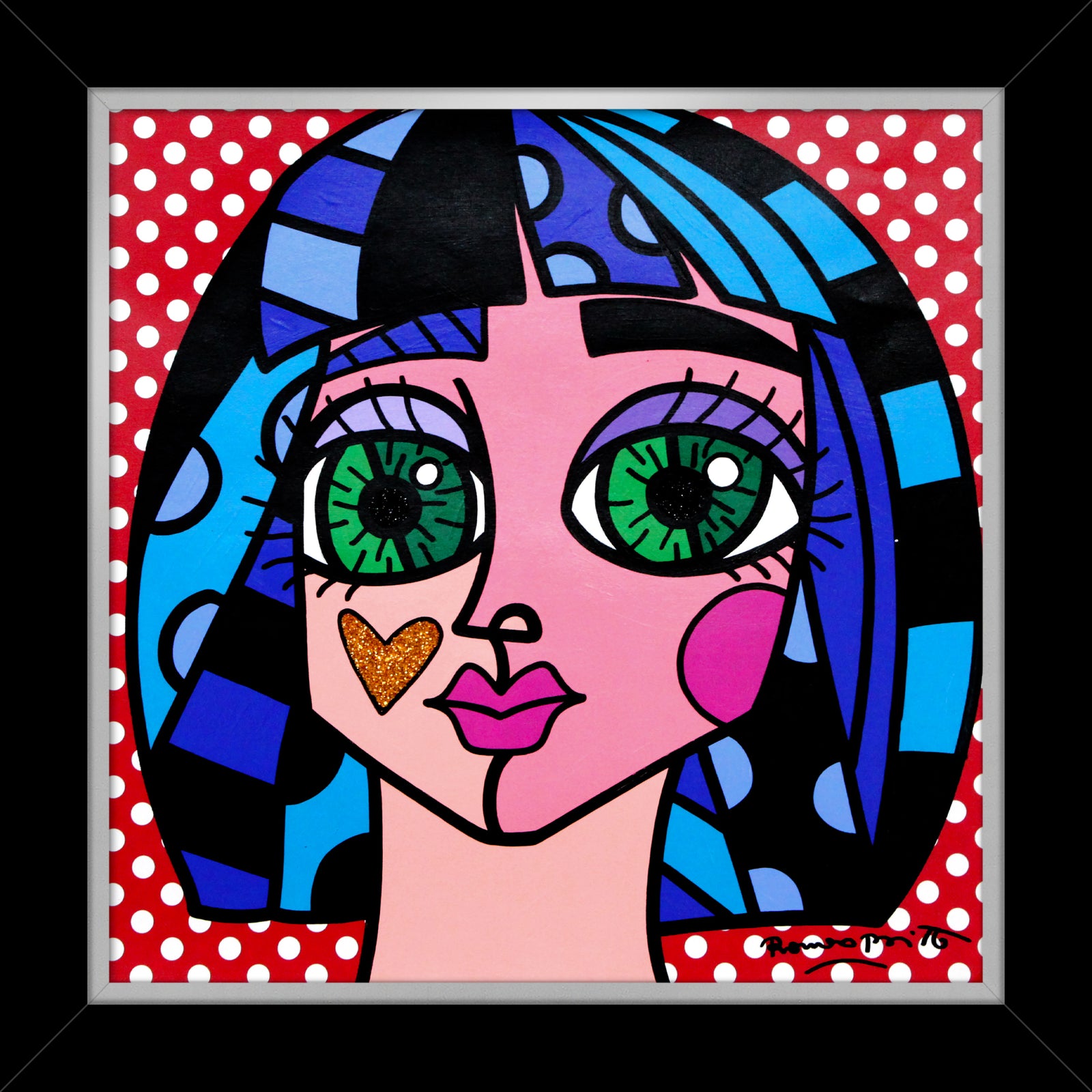 WHITE DOTS - Original Painting