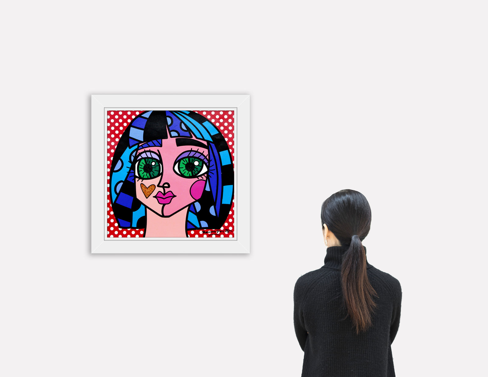 WHITE DOTS - Original Painting