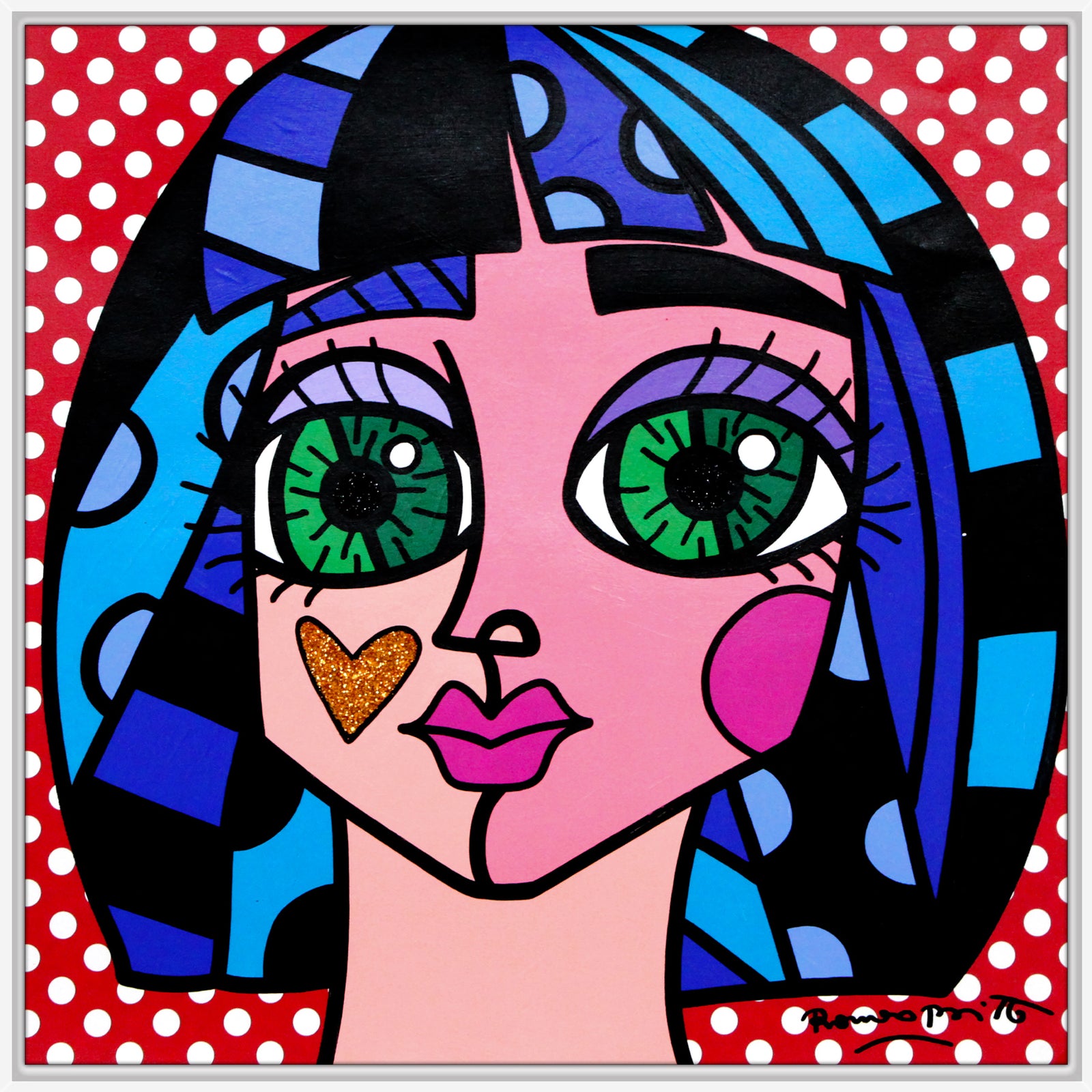 WHITE DOTS - Original Painting