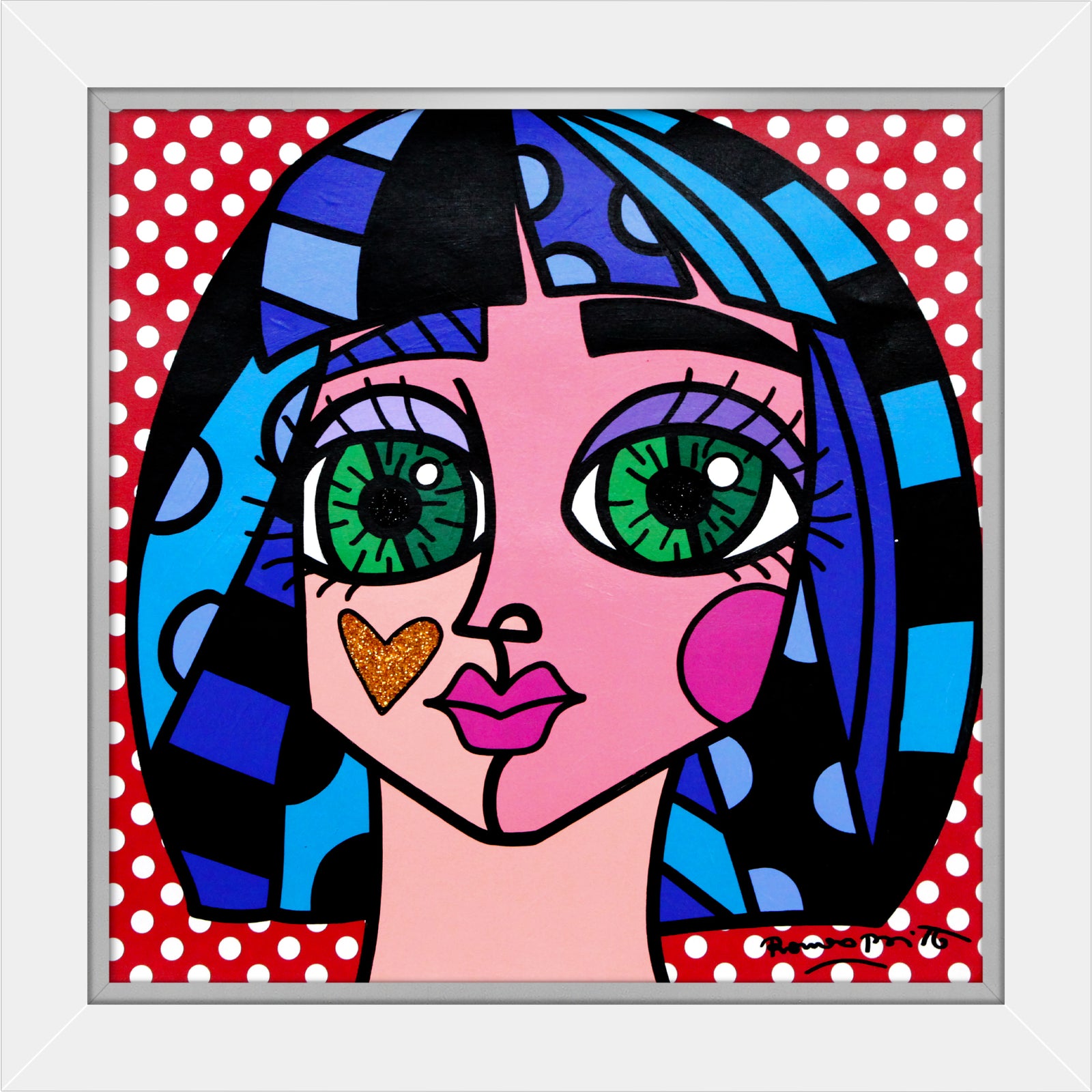 WHITE DOTS - Original Painting