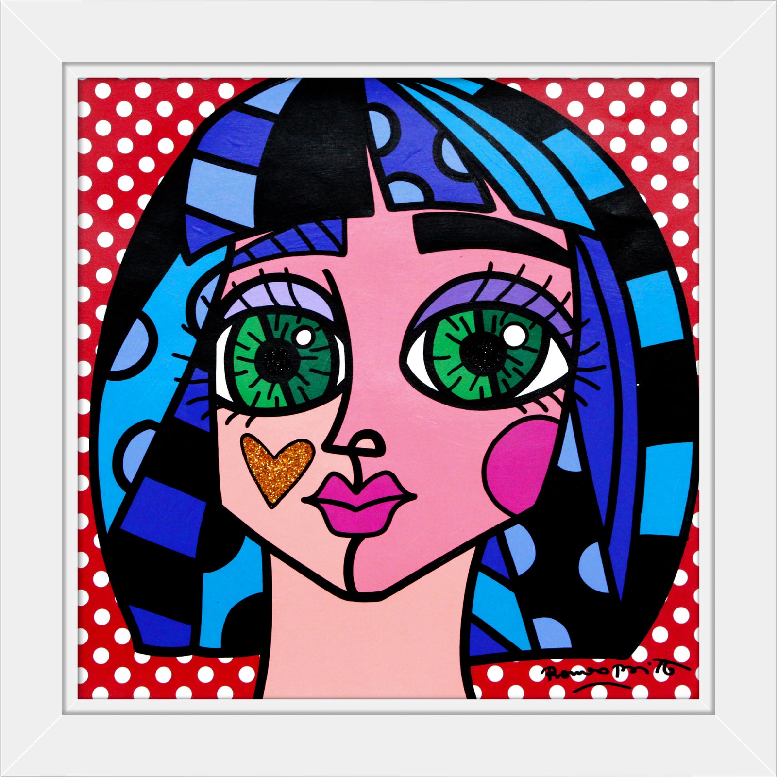 WHITE DOTS - Original Painting