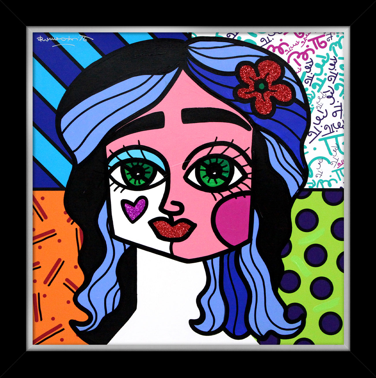 RED FLOWER - Original Painting