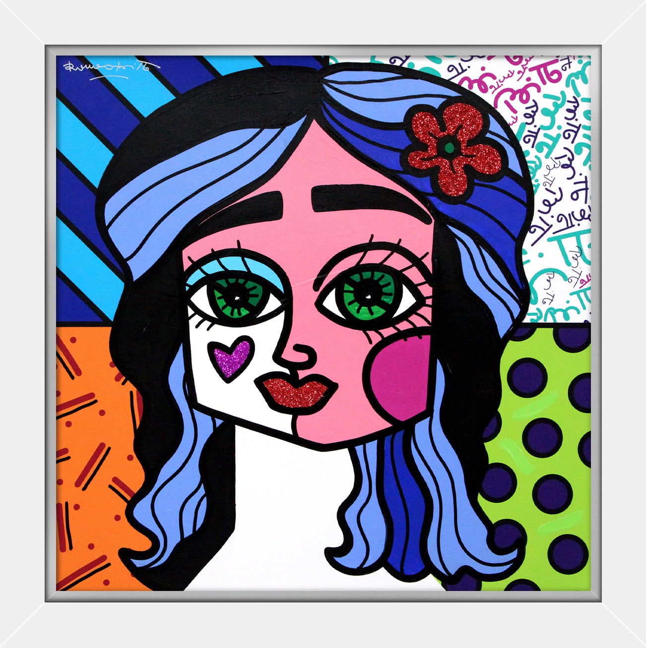 RED FLOWER - Original Painting