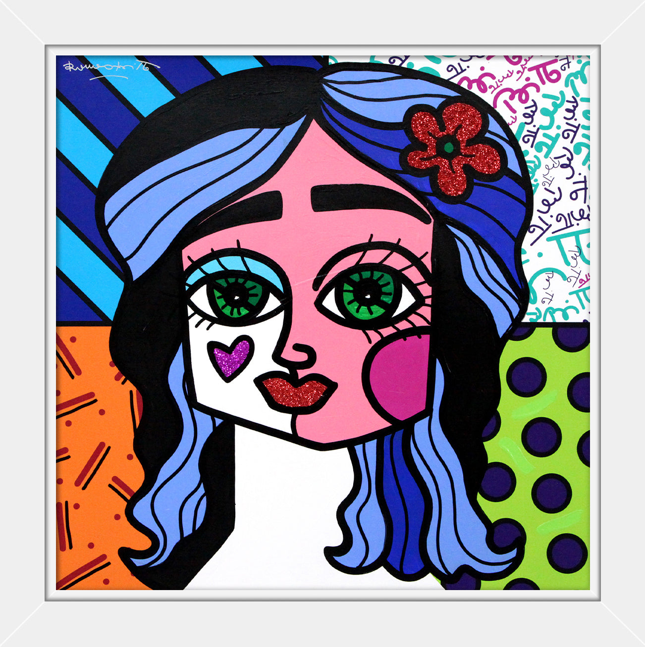 RED FLOWER - Original Painting