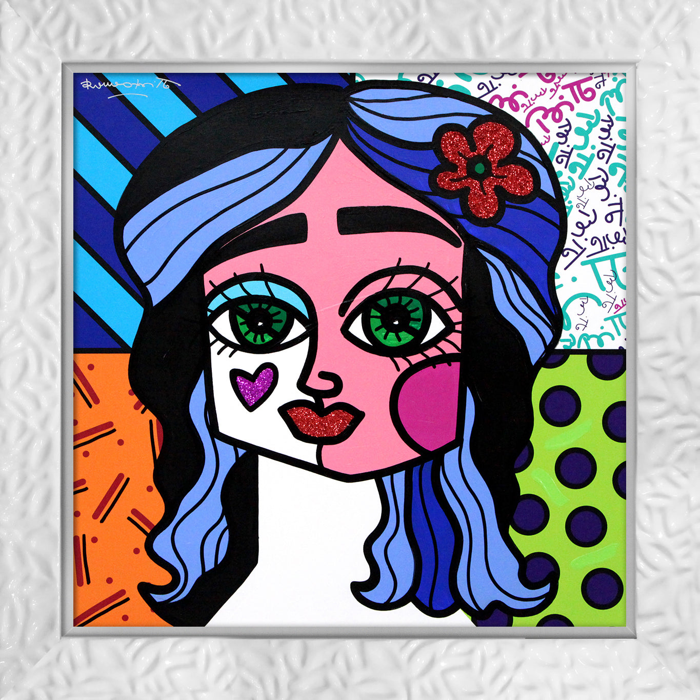 RED FLOWER - Original Painting