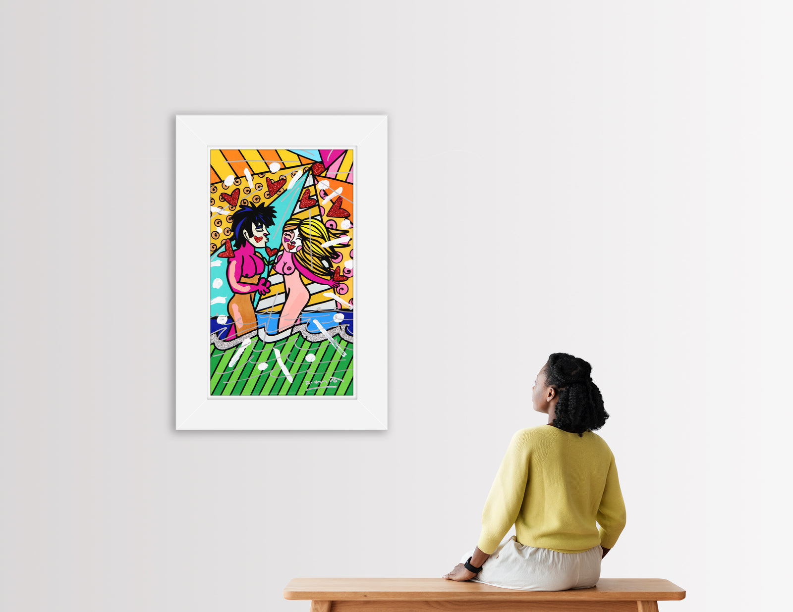 ADAM AND EVE - Mixed Media Original