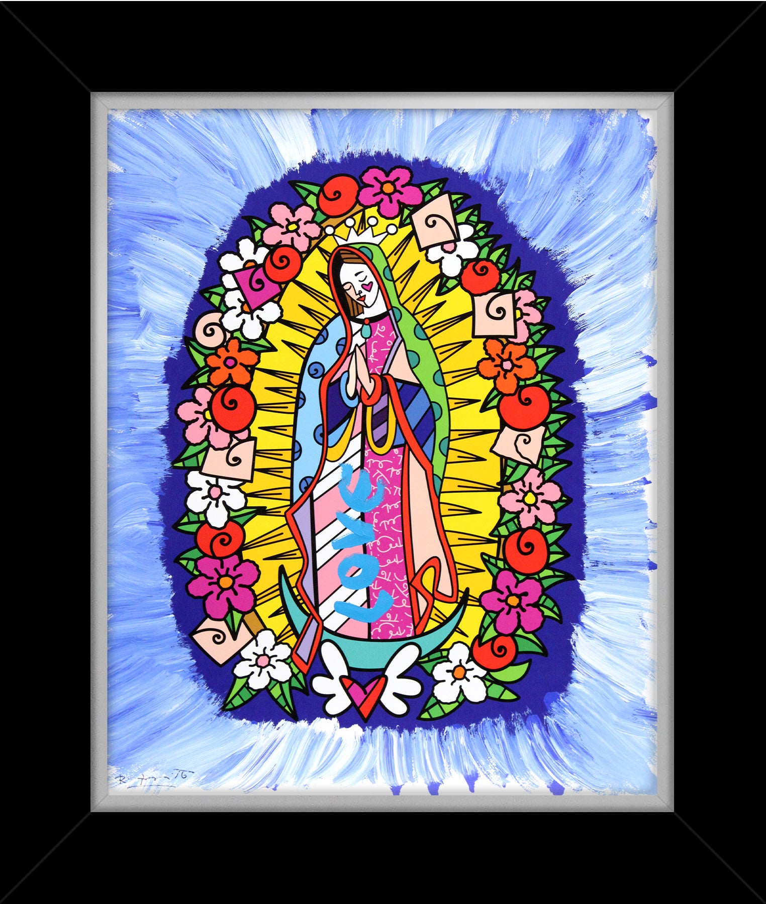 DIVINE BLUE - Mixed Media Original