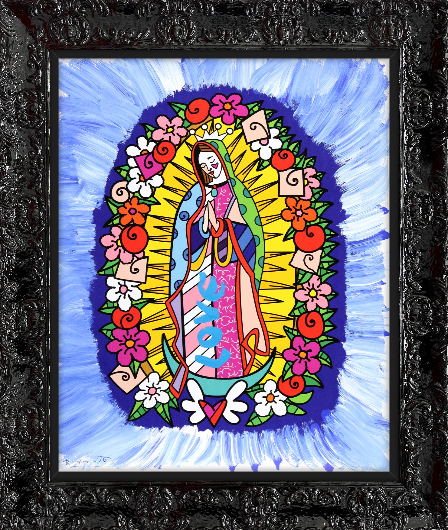 DIVINE BLUE - Mixed Media Original