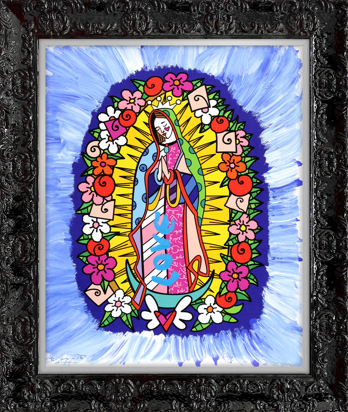 DIVINE BLUE - Mixed Media Original