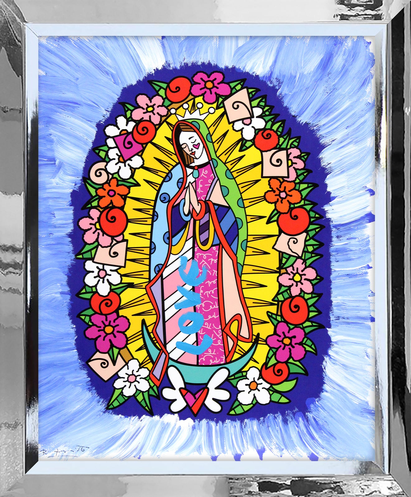 DIVINE BLUE - Mixed Media Original