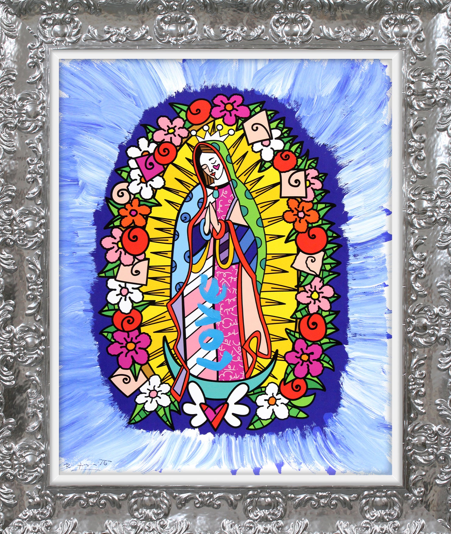 DIVINE BLUE - Mixed Media Original