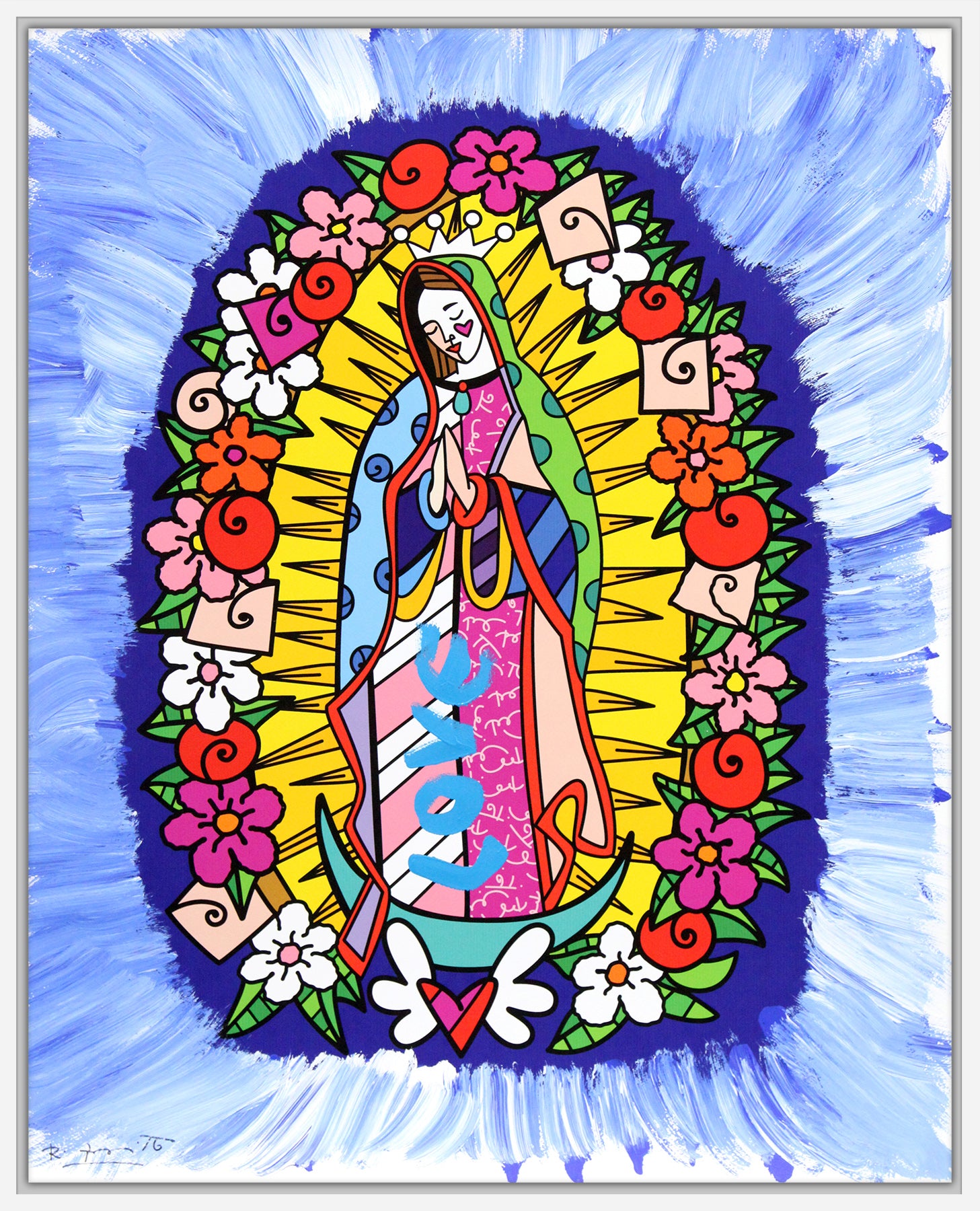 DIVINE BLUE - Mixed Media Original