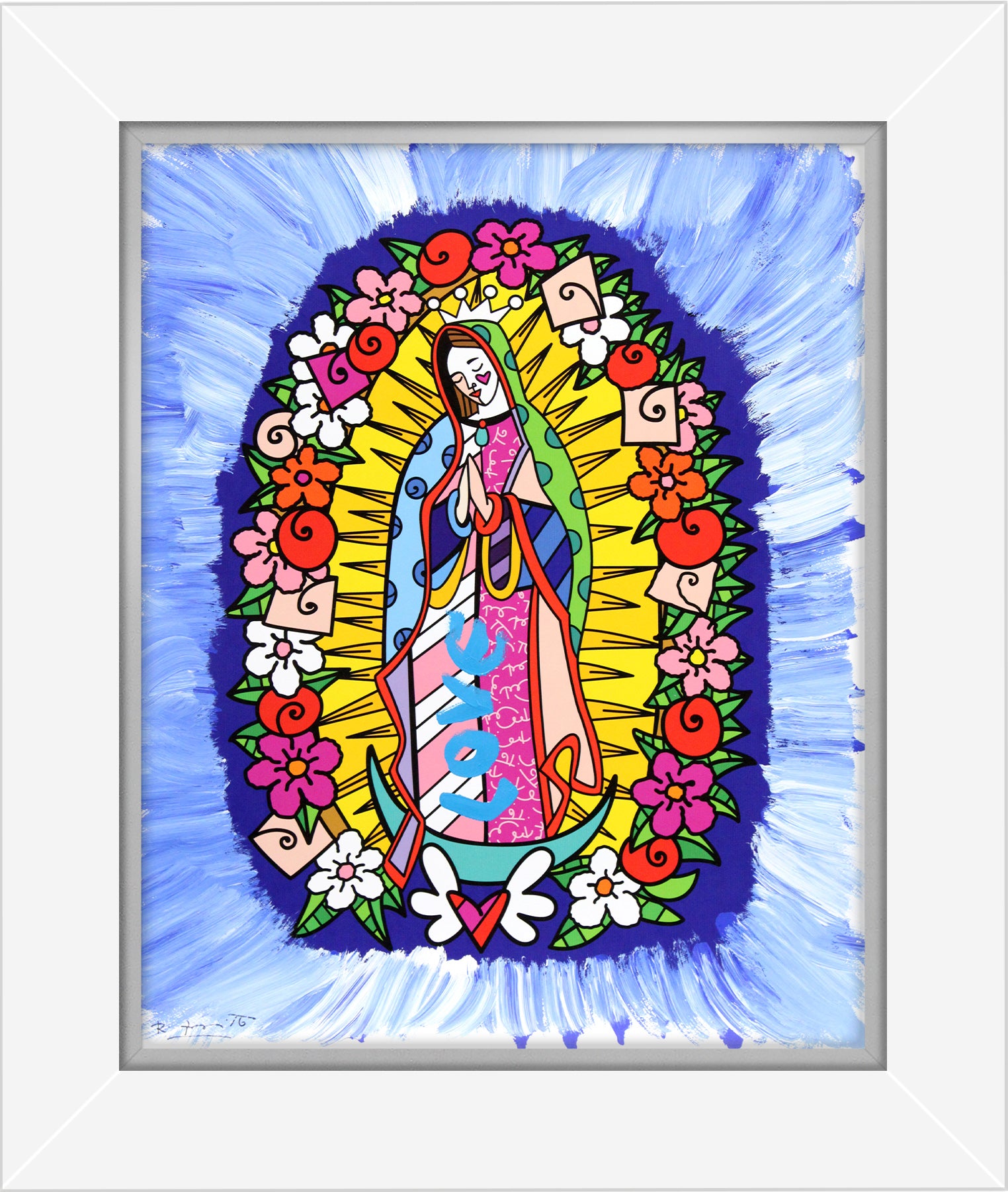 DIVINE BLUE - Mixed Media Original