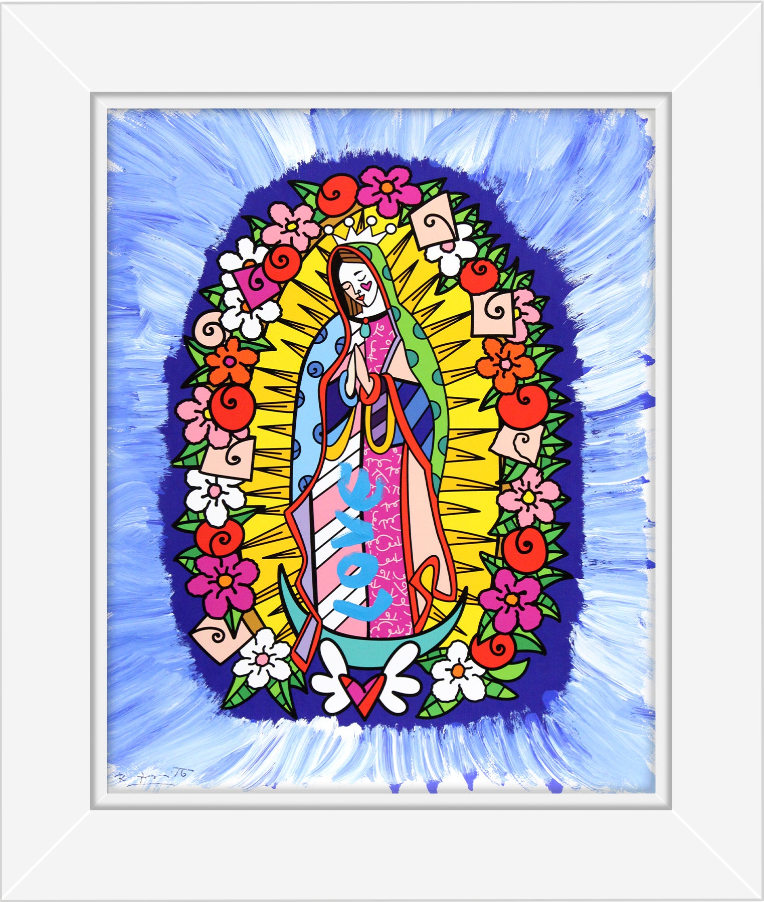 DIVINE BLUE - Mixed Media Original