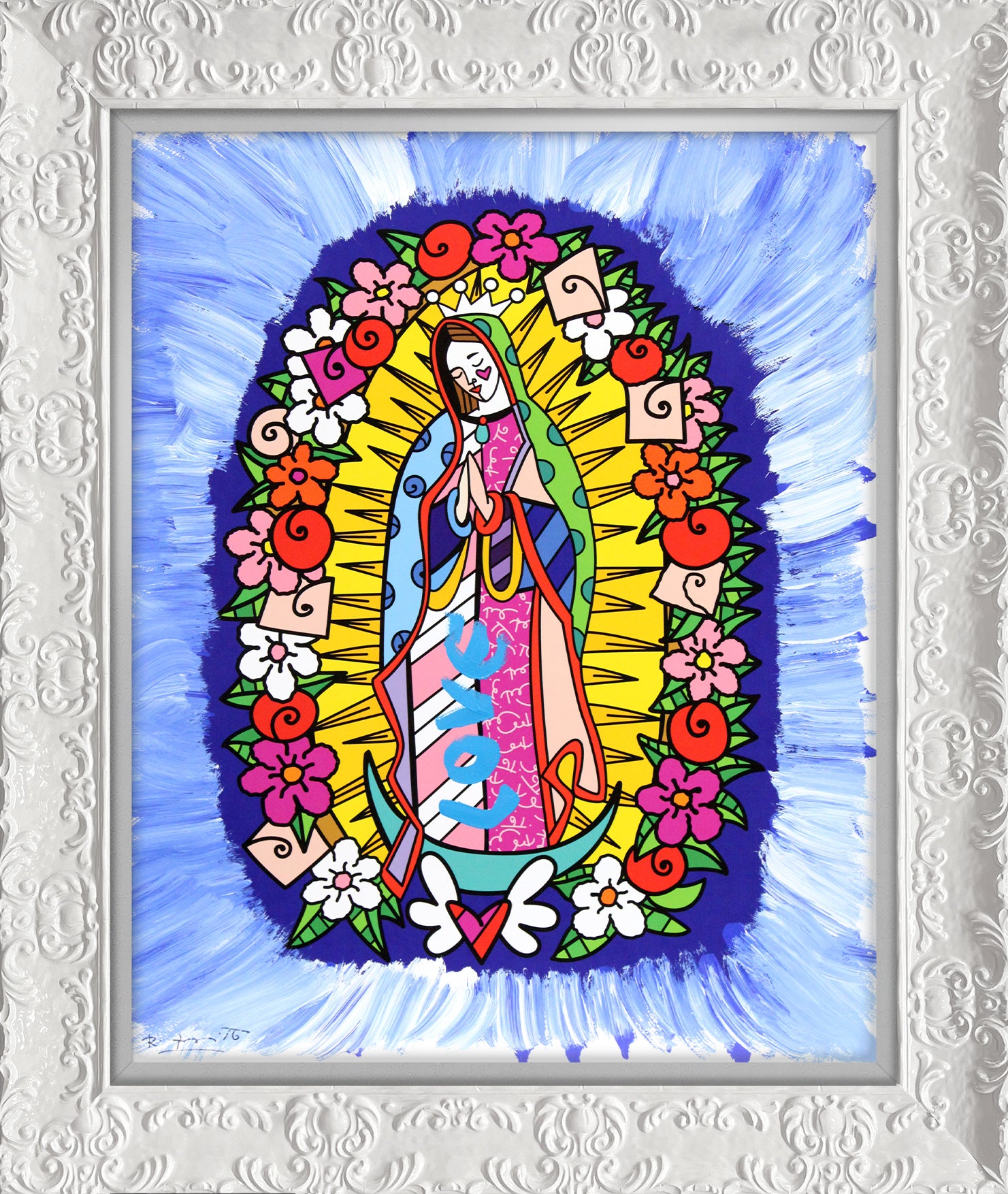 DIVINE BLUE - Mixed Media Original