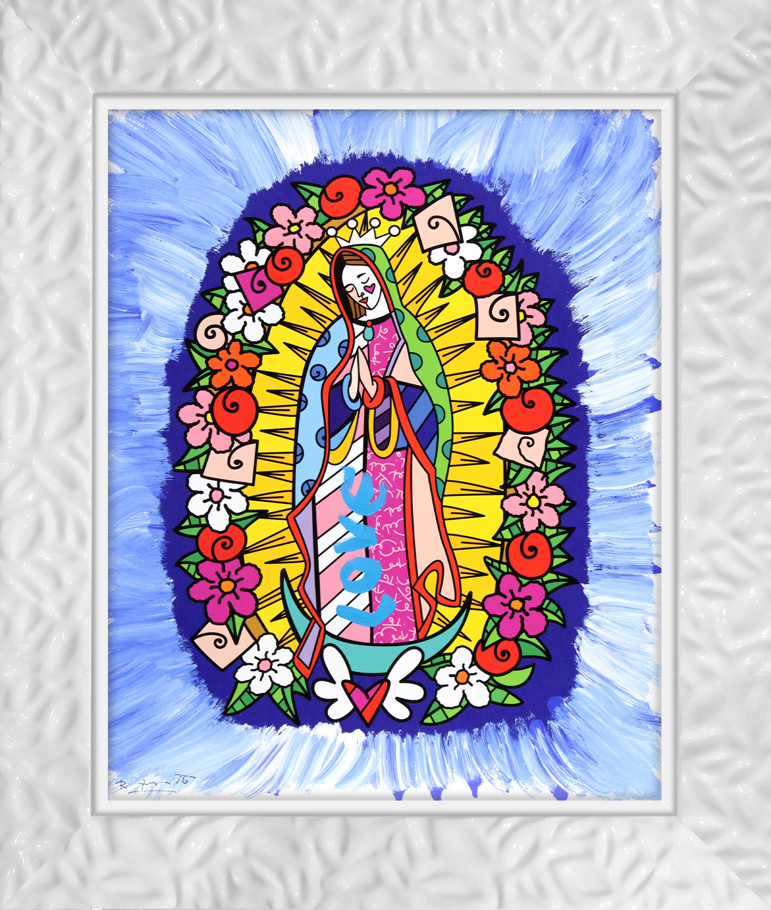 DIVINE BLUE - Mixed Media Original