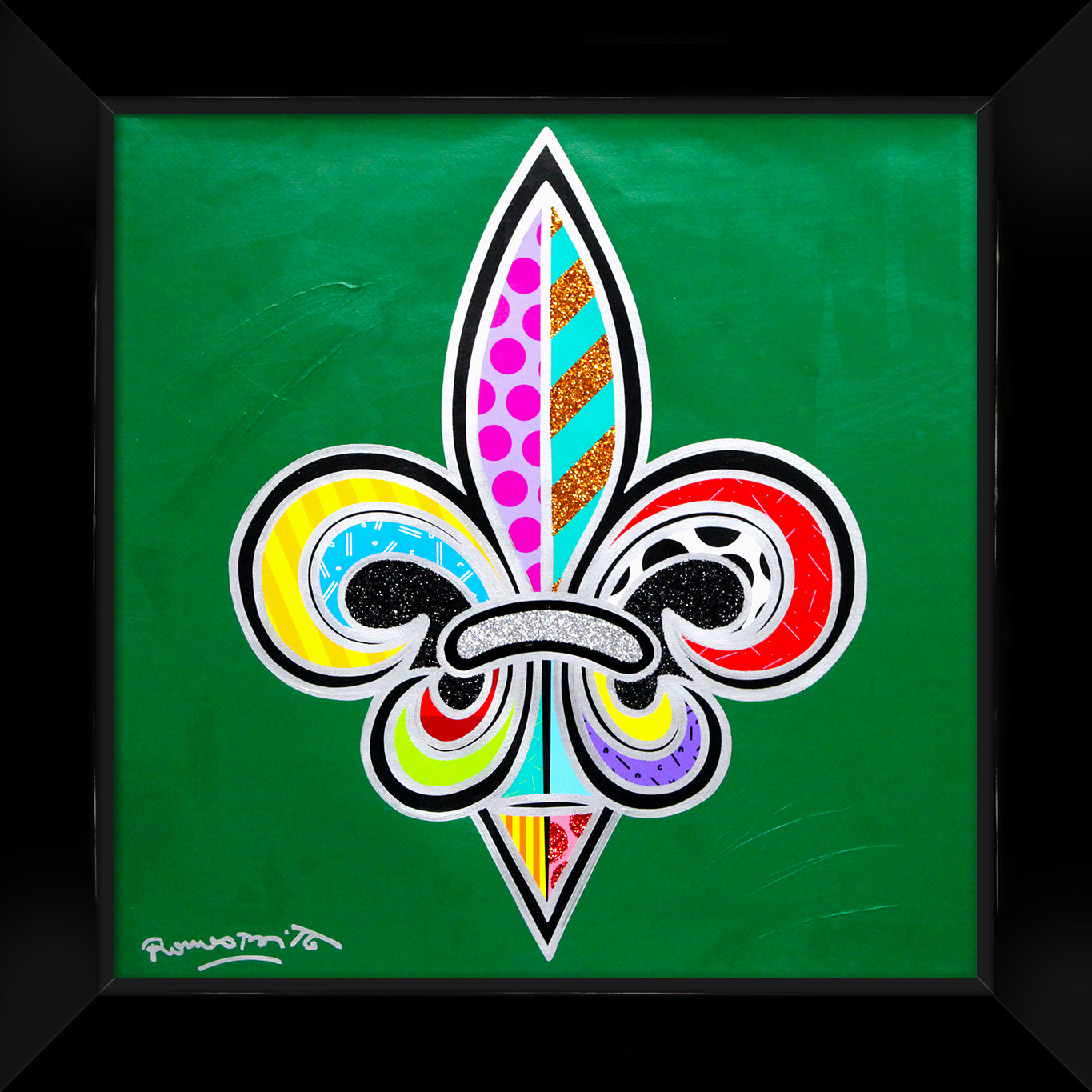 FLEUR-DE-LIS - Mixed Media Original
