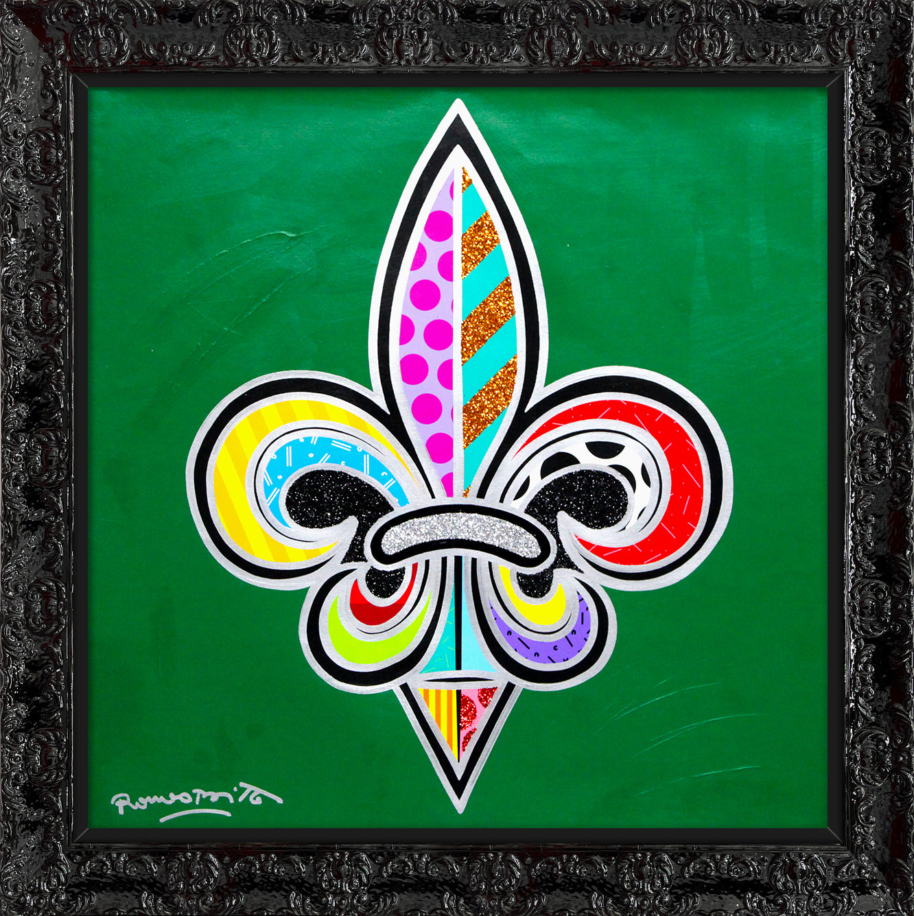 FLEUR-DE-LIS - Mixed Media Original