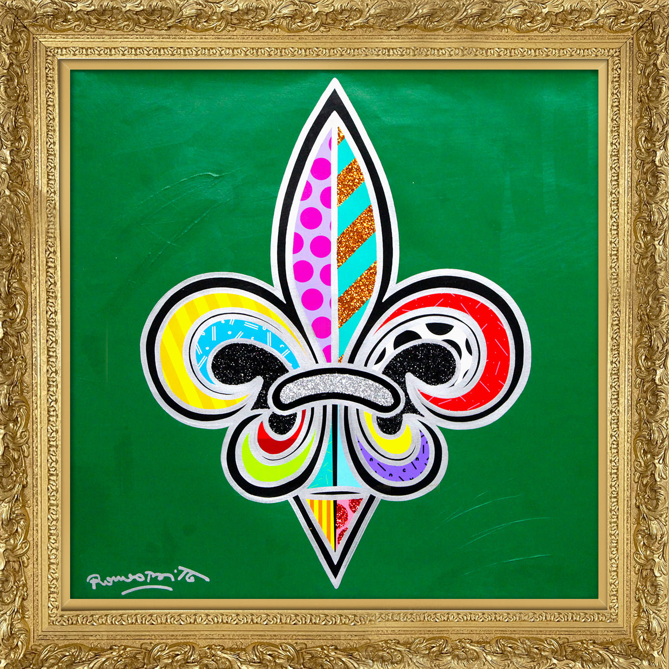 FLEUR-DE-LIS - Mixed Media Original