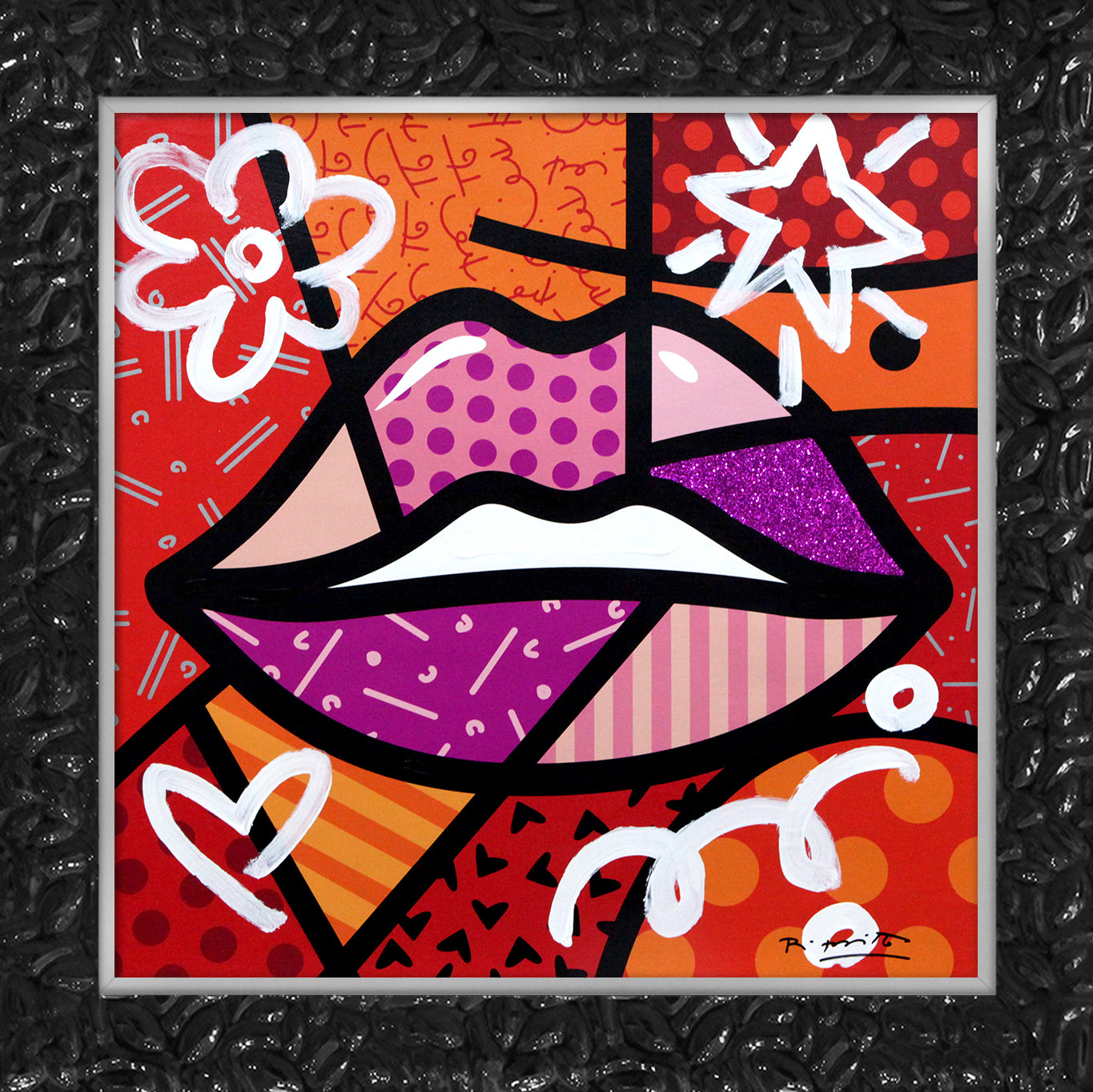 delicious mixed media original artistic colorful design collectible