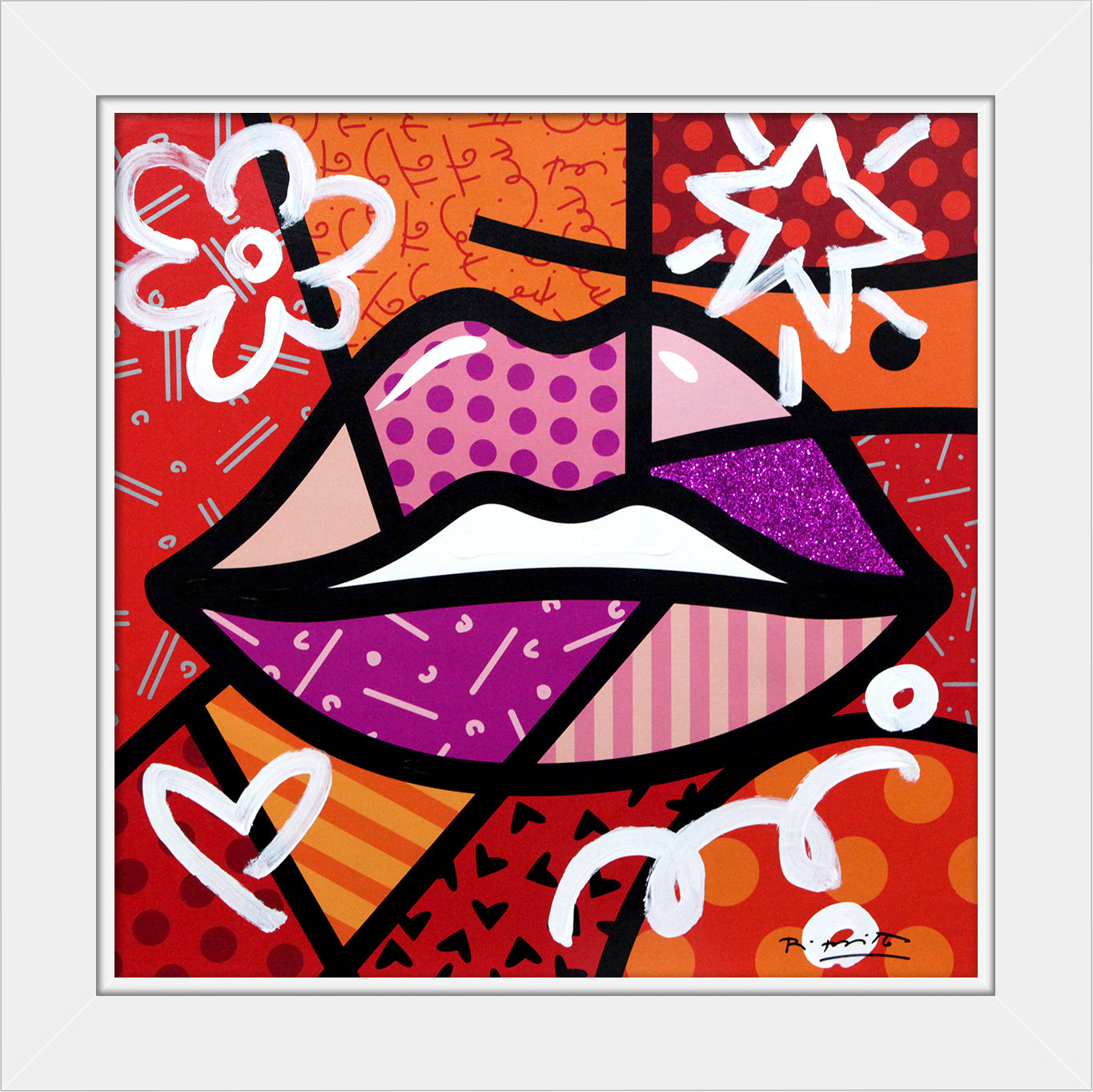 delicious mixed media original artistic colorful design collectible