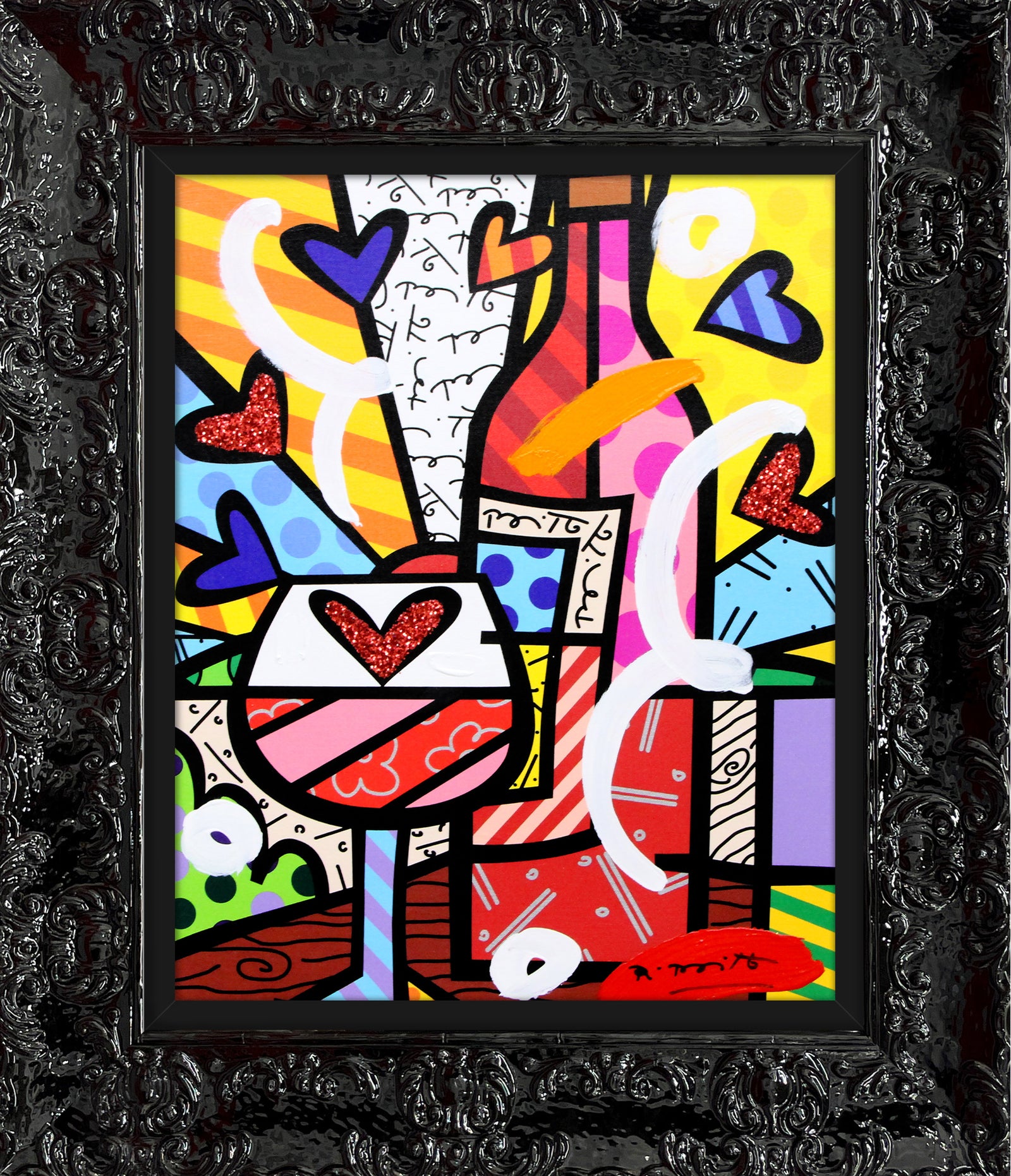 FOOD AND WINE - Mixed Media Original