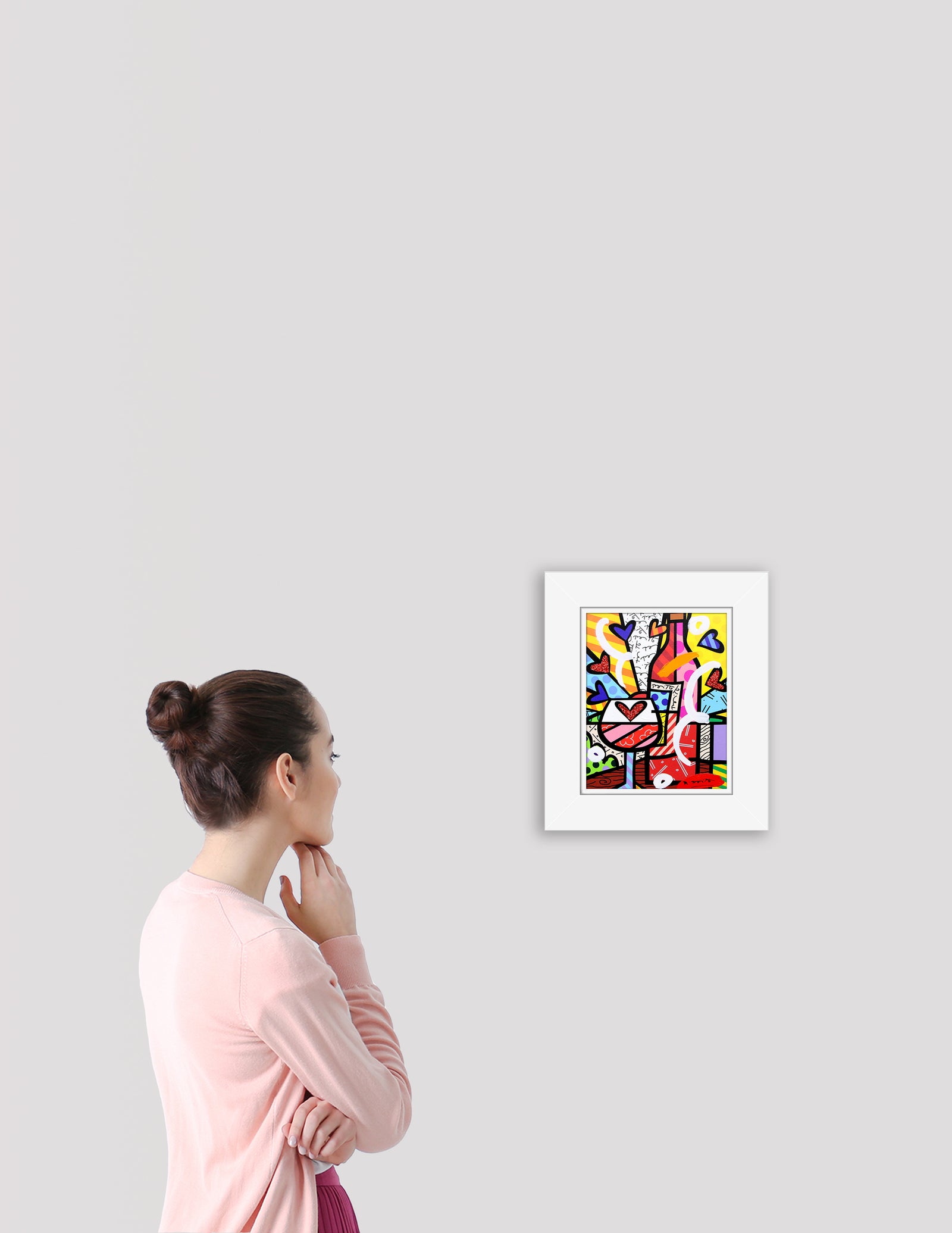 FOOD AND WINE - Mixed Media Original