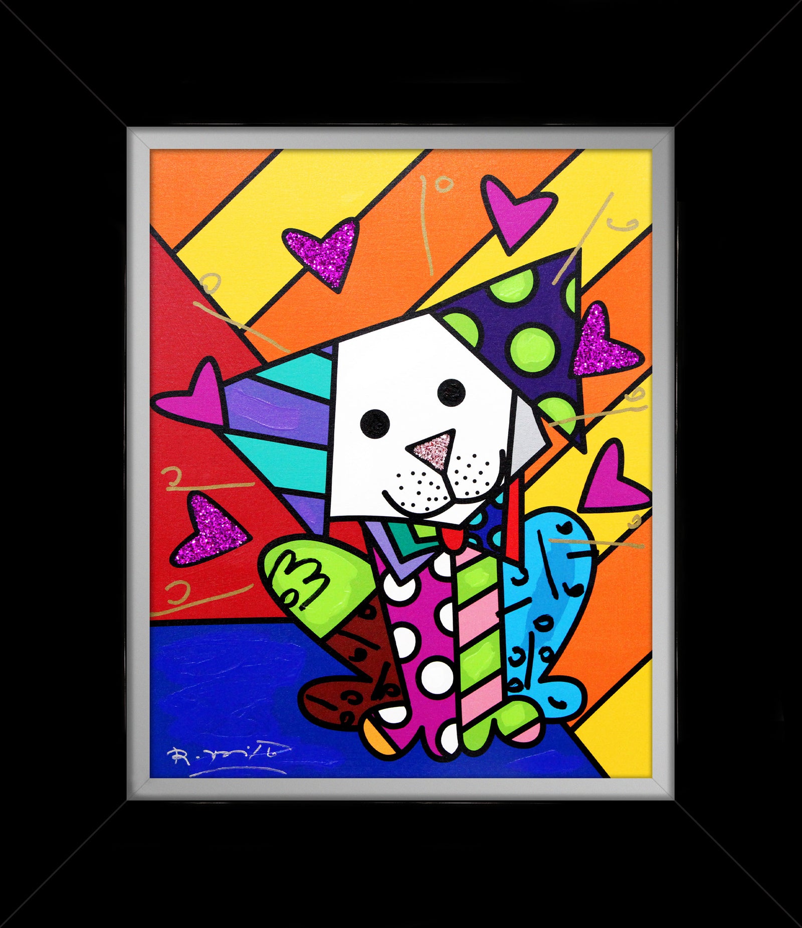 Andy Orange X - Mixed Media Original