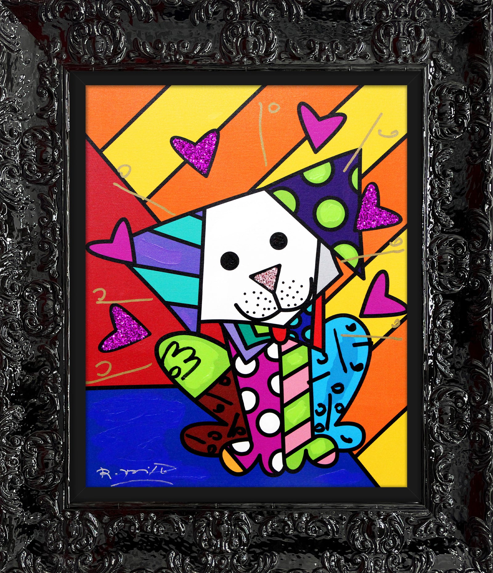 Andy Orange X - Mixed Media Original