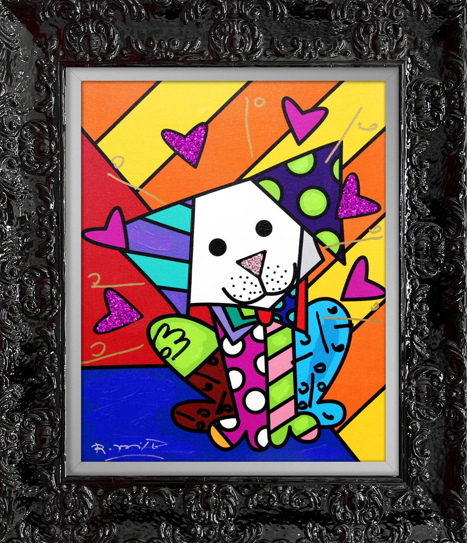 Andy Orange X - Mixed Media Original